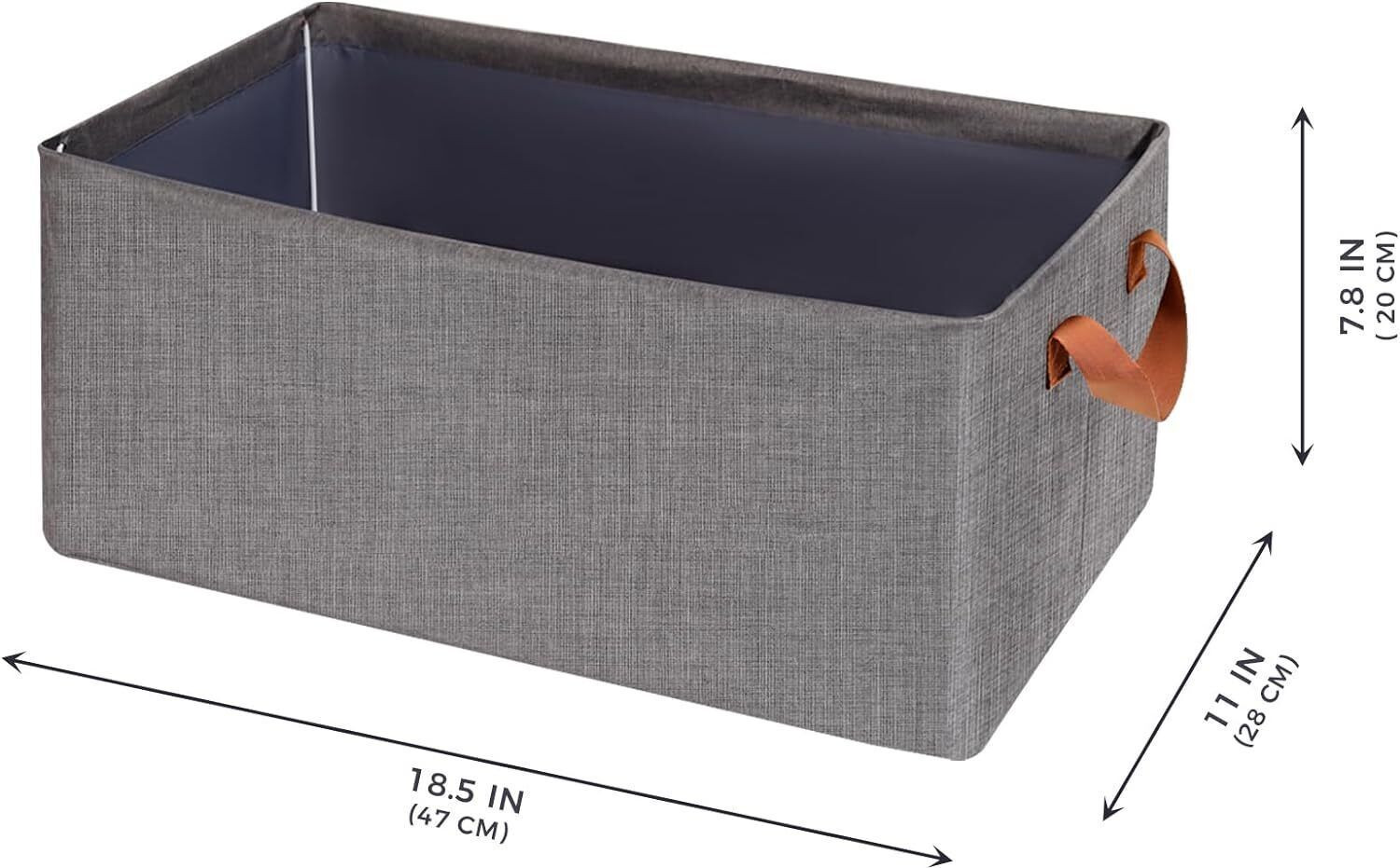 Image of VENDIFY Storage Box For Clothes 26L PACK OF 5 Metal Frame Wardrobe Organizer for Clothes Storage Box
