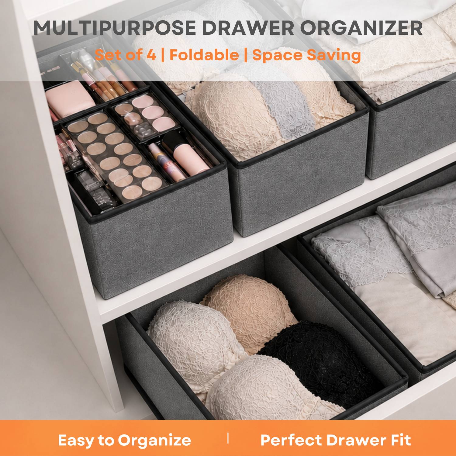 sopent Foldable Drawer Organiser for Innerwear - Image 4