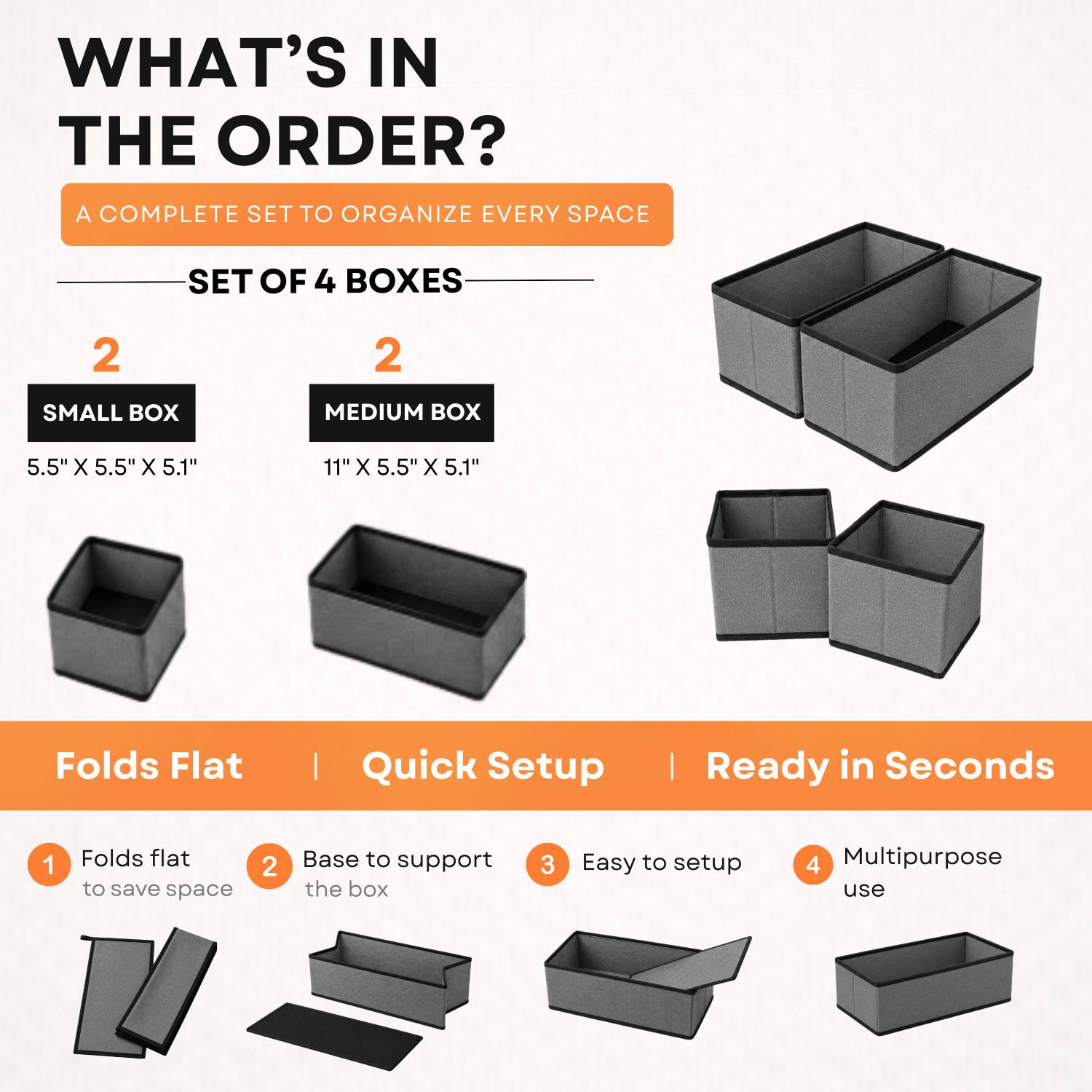 sopent Foldable Drawer Organiser for Innerwear - Image 3