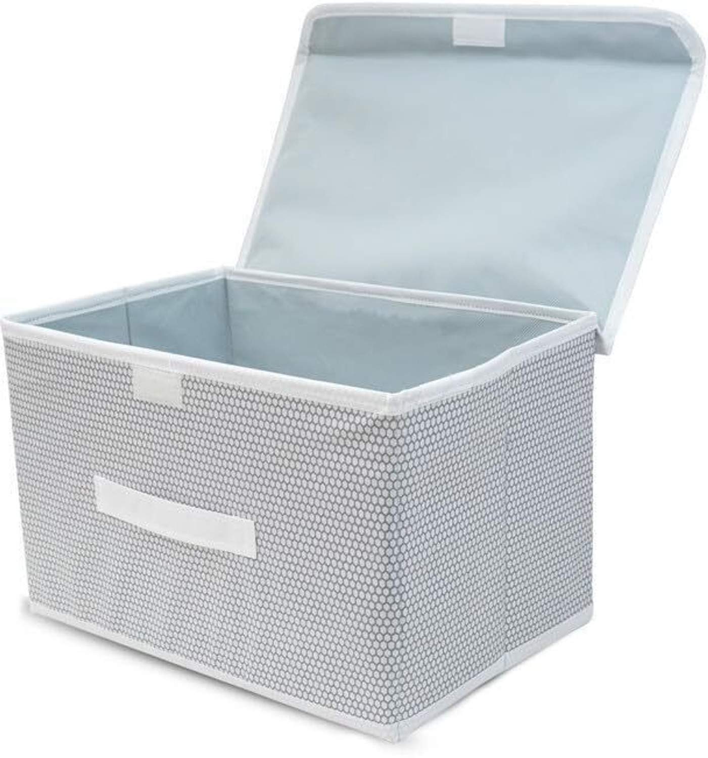 Image of mani kreation Large Storage Box with Lid Non-Woven Big Storage Box with Lid & Handles Foldable Cloth Storage Basket Mani Kreation01