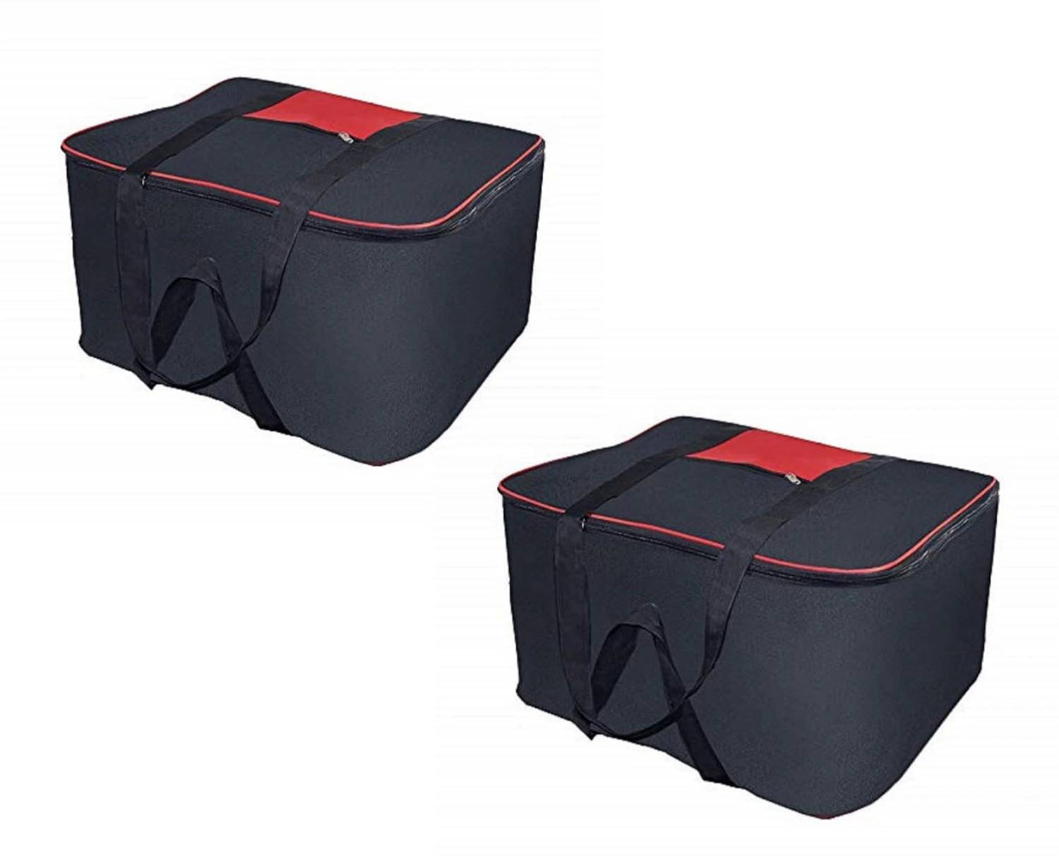 buyeasy Wardrobe Bag Underbed Cloth Storage Organizer with Zippered Closure set of 2 Storage Box