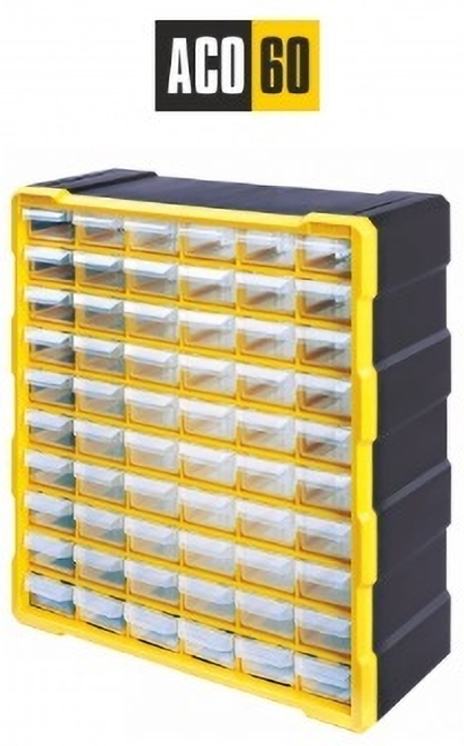 Image of ALKON ACO60 STORAGE ORGANIZER Storage Box (Yellow)