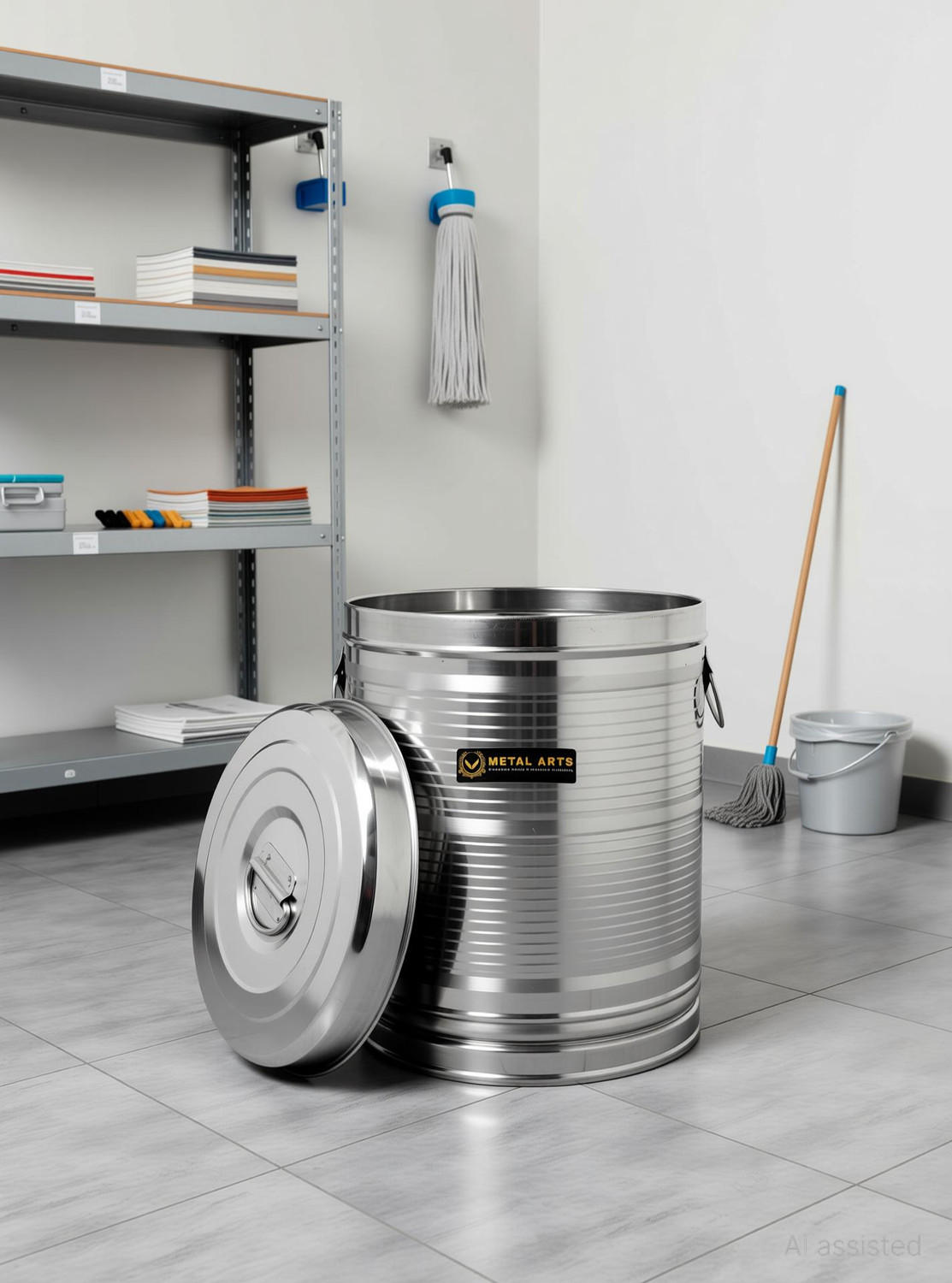 V Metal Arts Steel Rice Storage Container | Water Storage Drum |Steel Storage Box |Steel Drum 30 L Drum