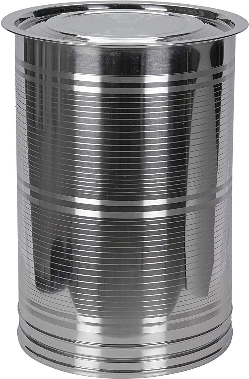 Image of KECHZY Stainless Steel Kothi /Leak Proof /Kitchen Storage /Atta /Grains 60 L Drum