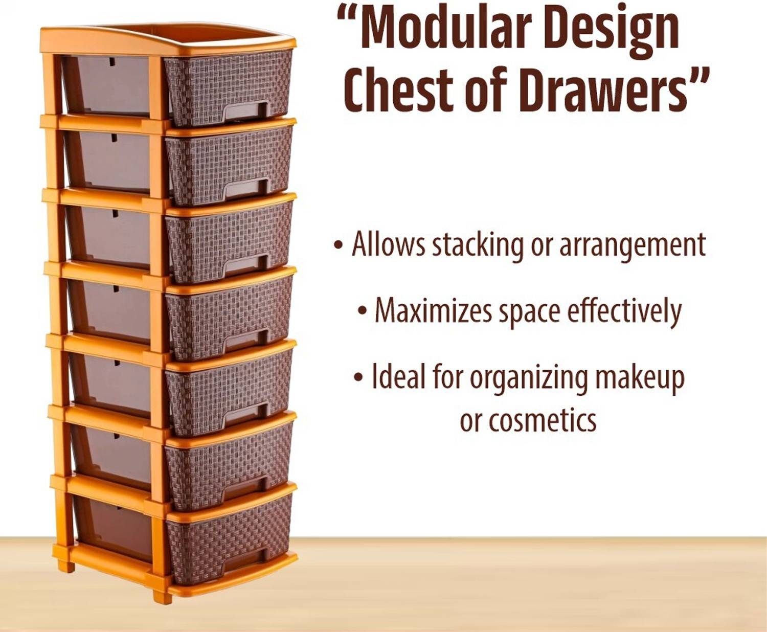 MAXTID Home Organizer Plastic Almirah - Image 5