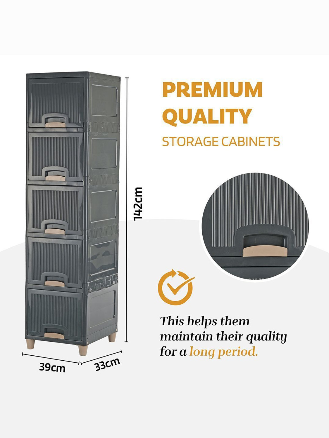 Image of MAXTID 5 Compartments Plastic Modular