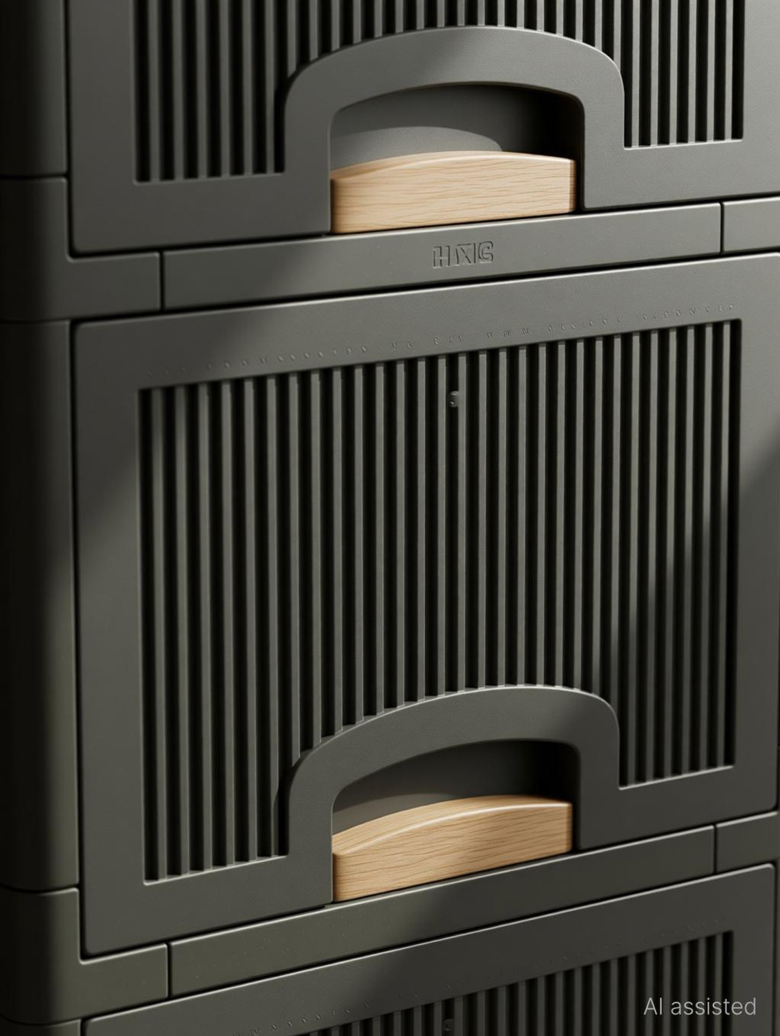 Image of MAXTID 5 Layer Blue Modular Drawer Set for Cosmetics and Jewelry Organizer Storage Box