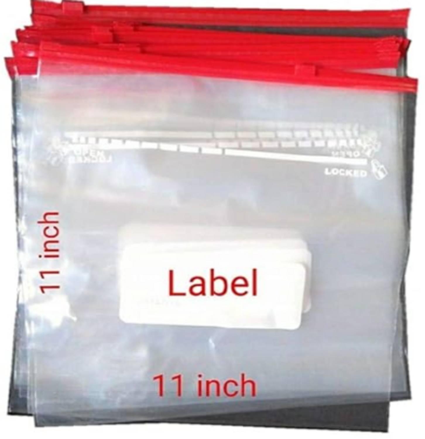 90 Degree Zip Lock Pouch Ziplock Bags 1kgs Zip Lock bags for Packing Fridge Vegetables Polypropylene Storage Pouch