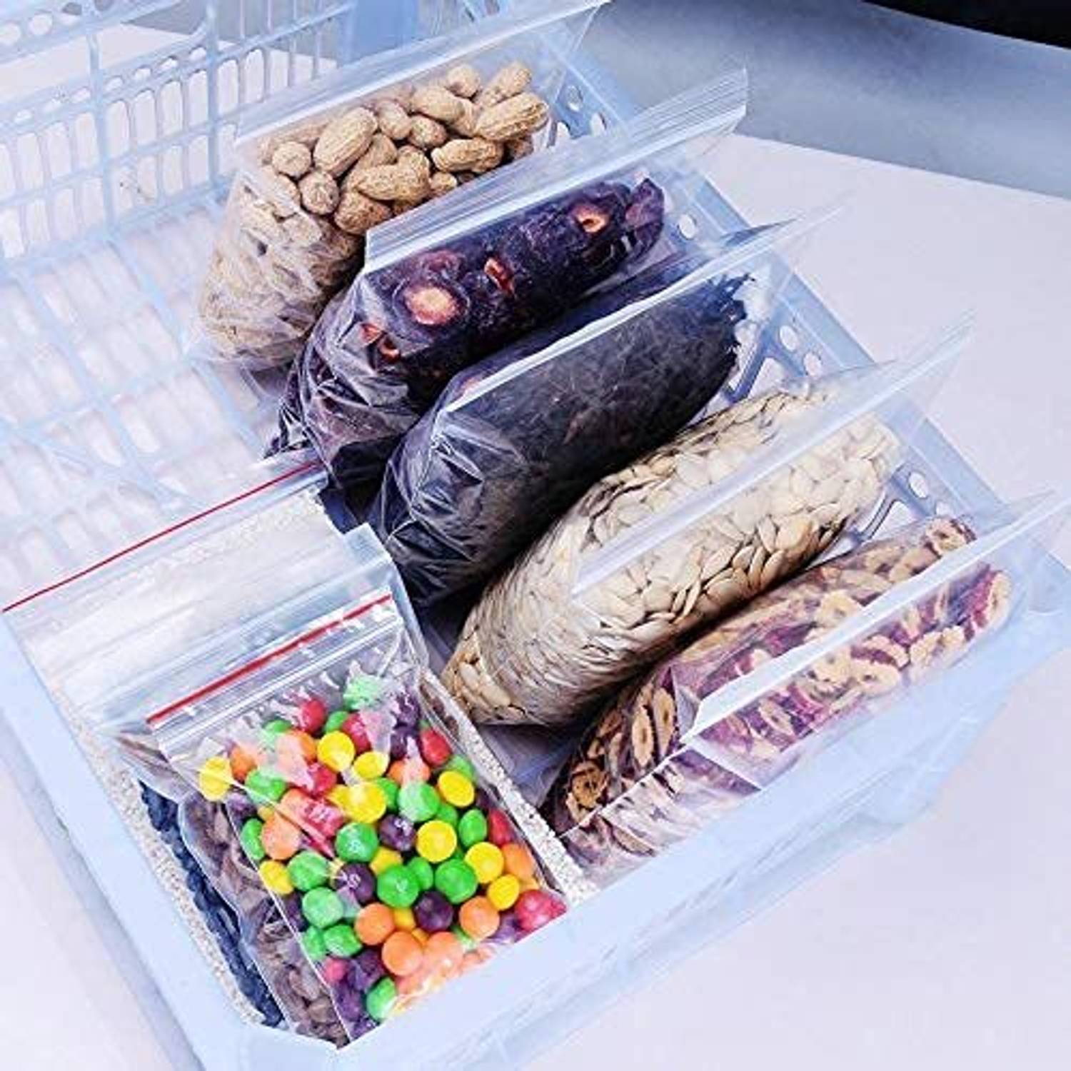RETAILVIBES 5X6 Inch 200 pcs Reusable/Resealable Airtight Zip lock