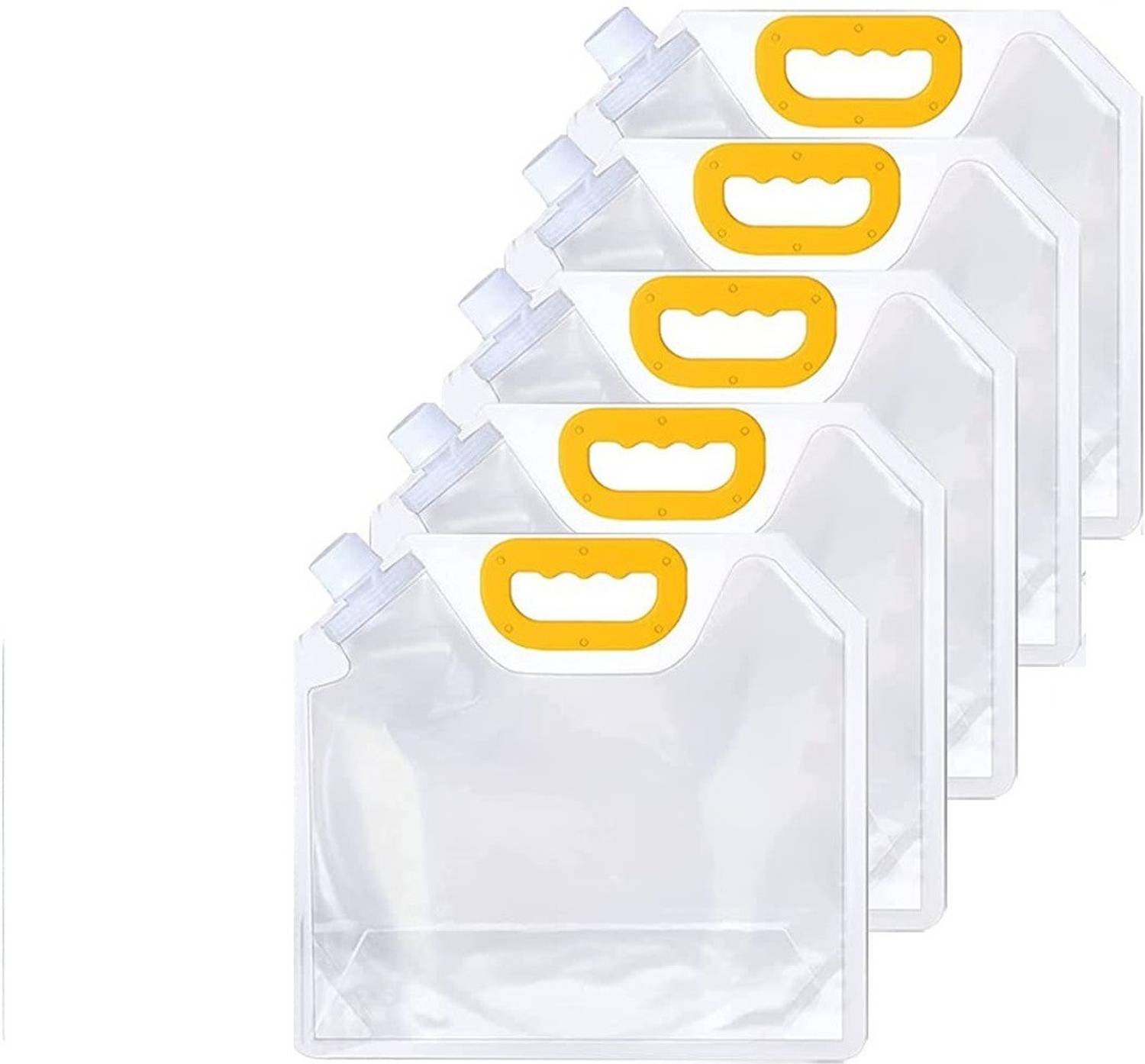 ANADI 2.5 L Kitchen Storage Bag Grains Rice Moisture Proof Sealed Bag Handle Stand Up Plastic Storage Pouch