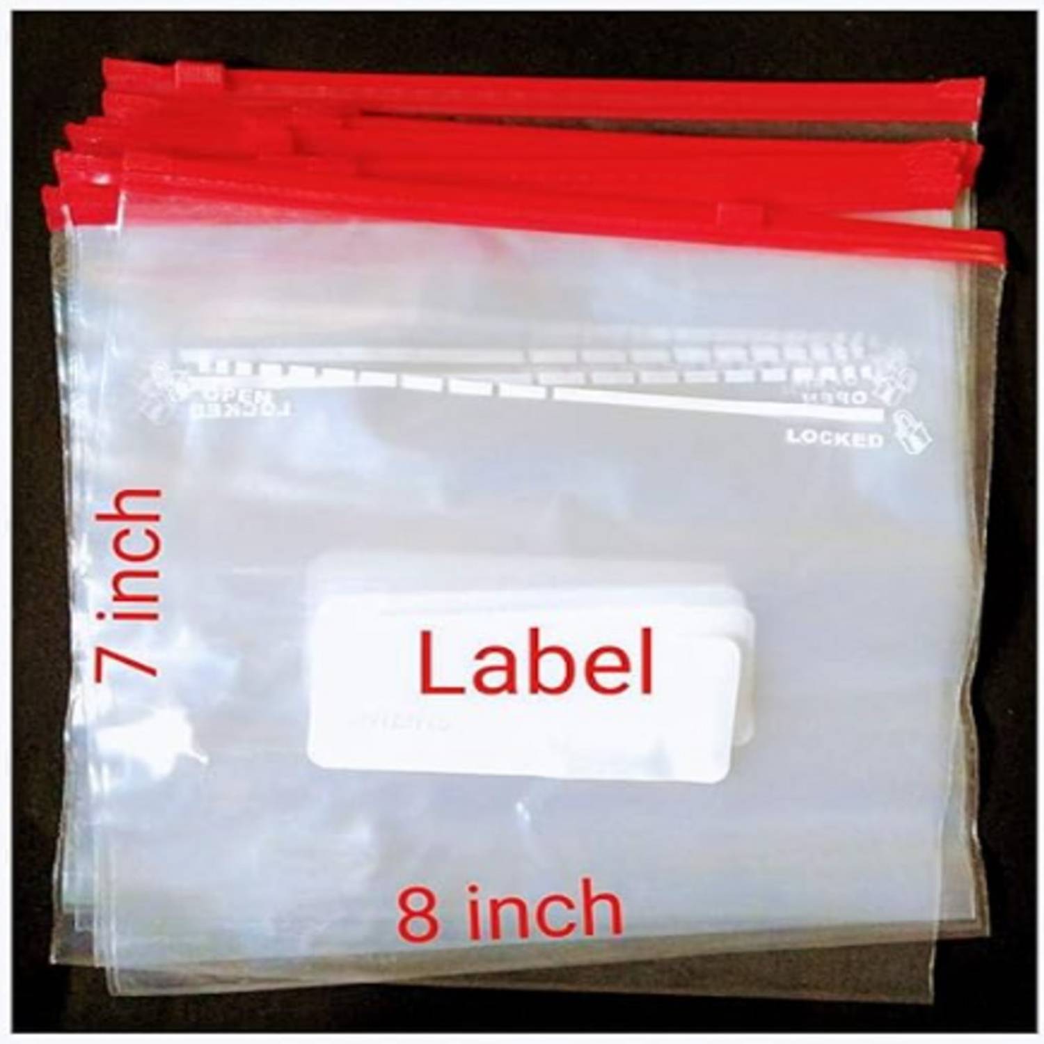 90 Degree Zip Lock Pouch Ziplock Bags 1kgs Zip Lock for Packing Vegetables Storage Pouch Polypropylene Storage Pouch
