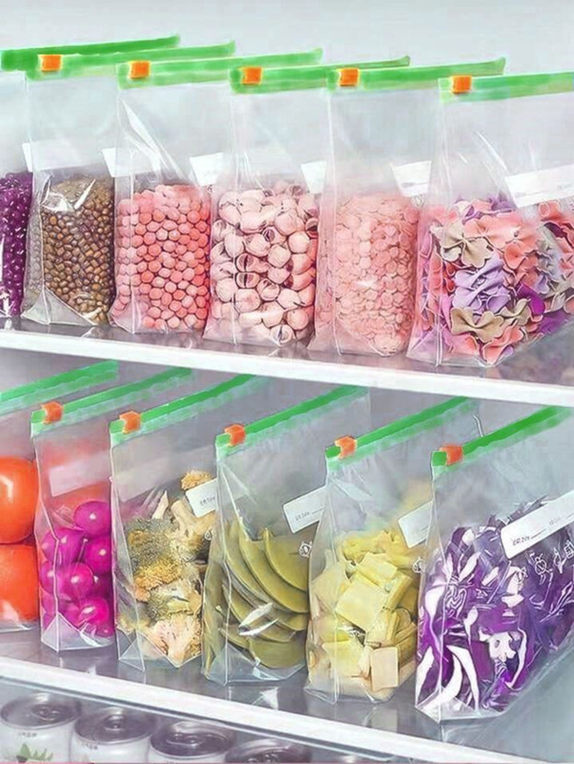 Image of ANVIN ZipLock Pouches, Ziplock Bag For Storage, RE-USABLE Bags, Plastic Storage Pouch Plastic Storage Pouch