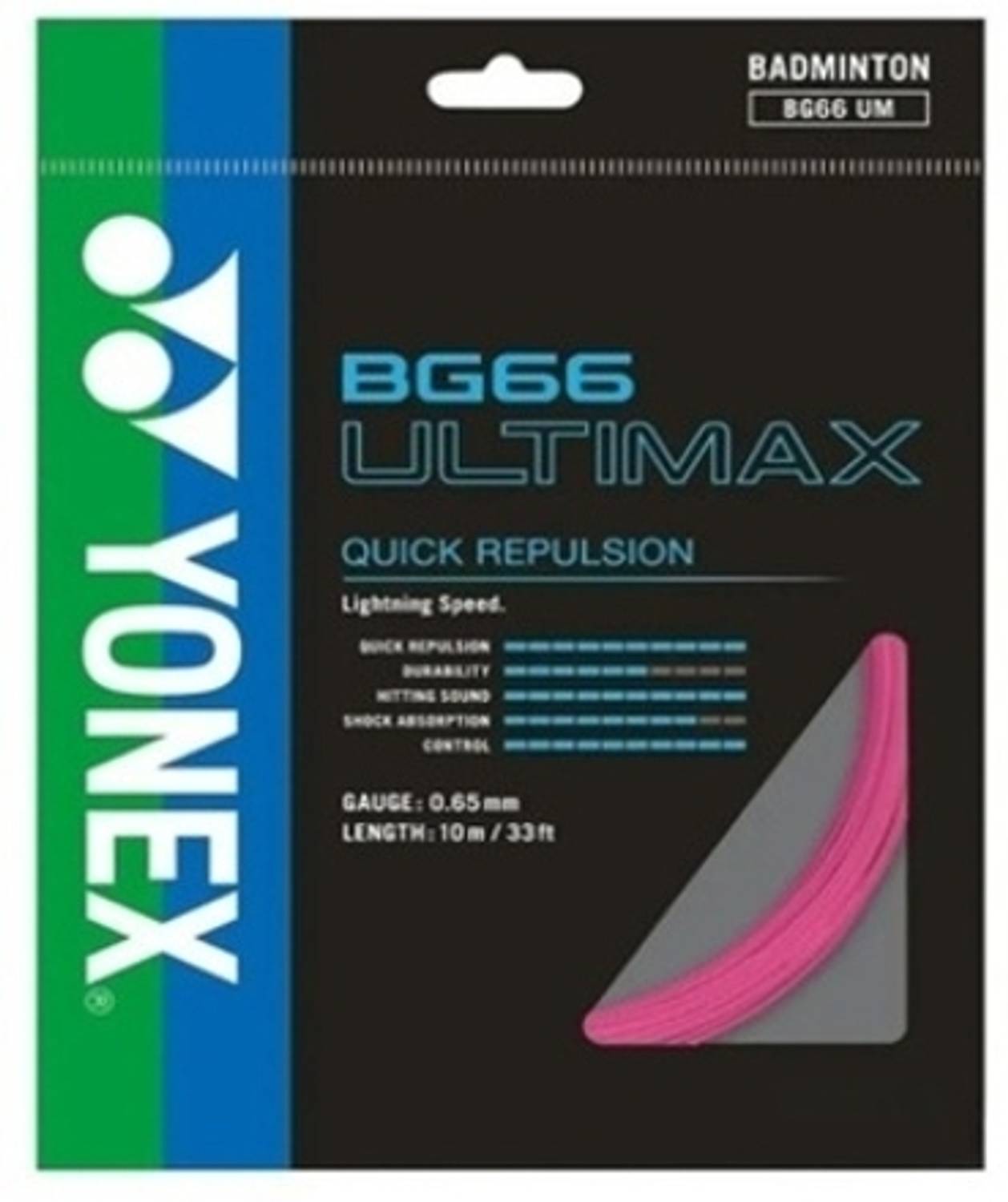 Badmin BG 66 ULTIMAX 0.65 Badminton String - 10 m
