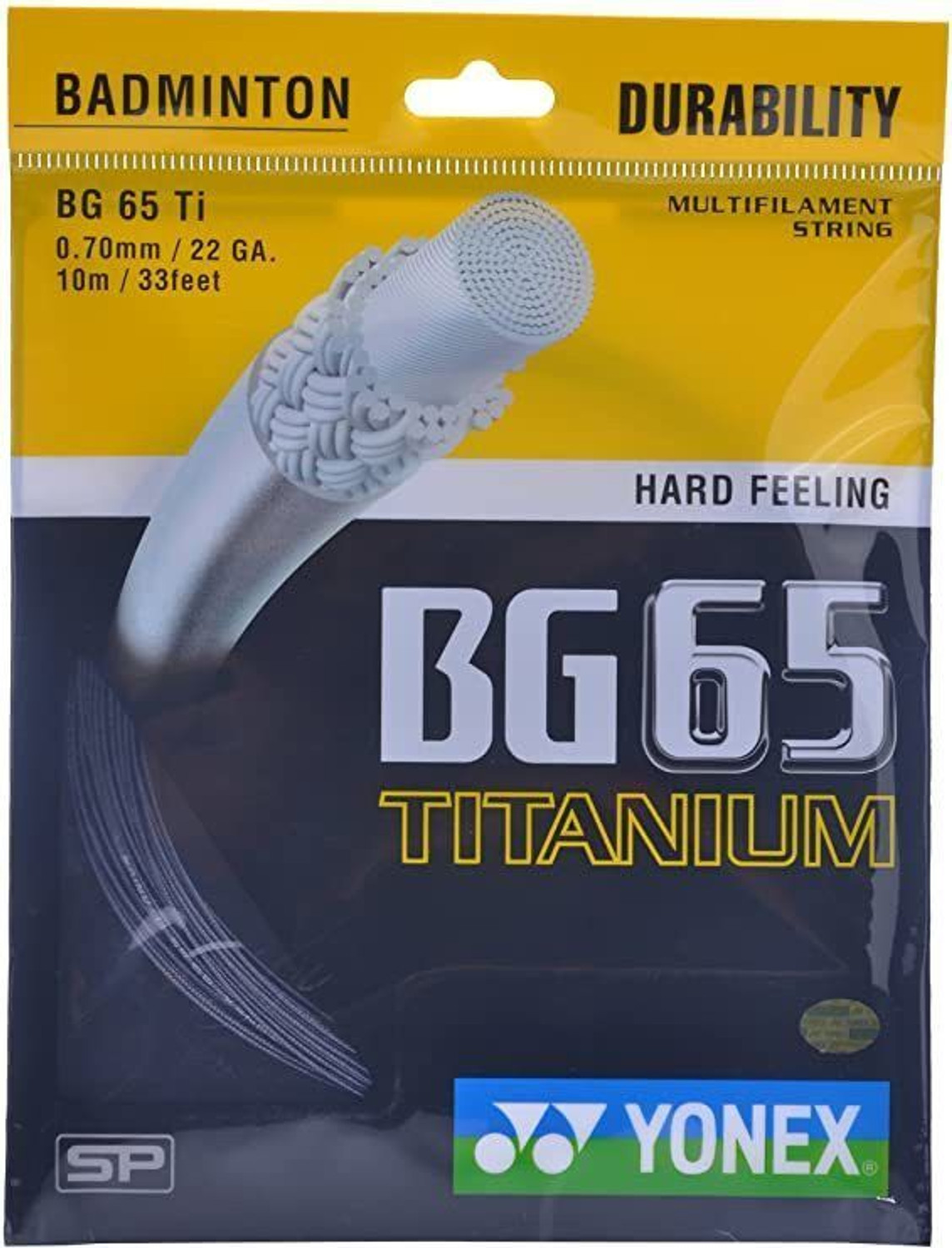 Image of YONEX BG 65 Titanium 0.7 Badminton String - 10 m