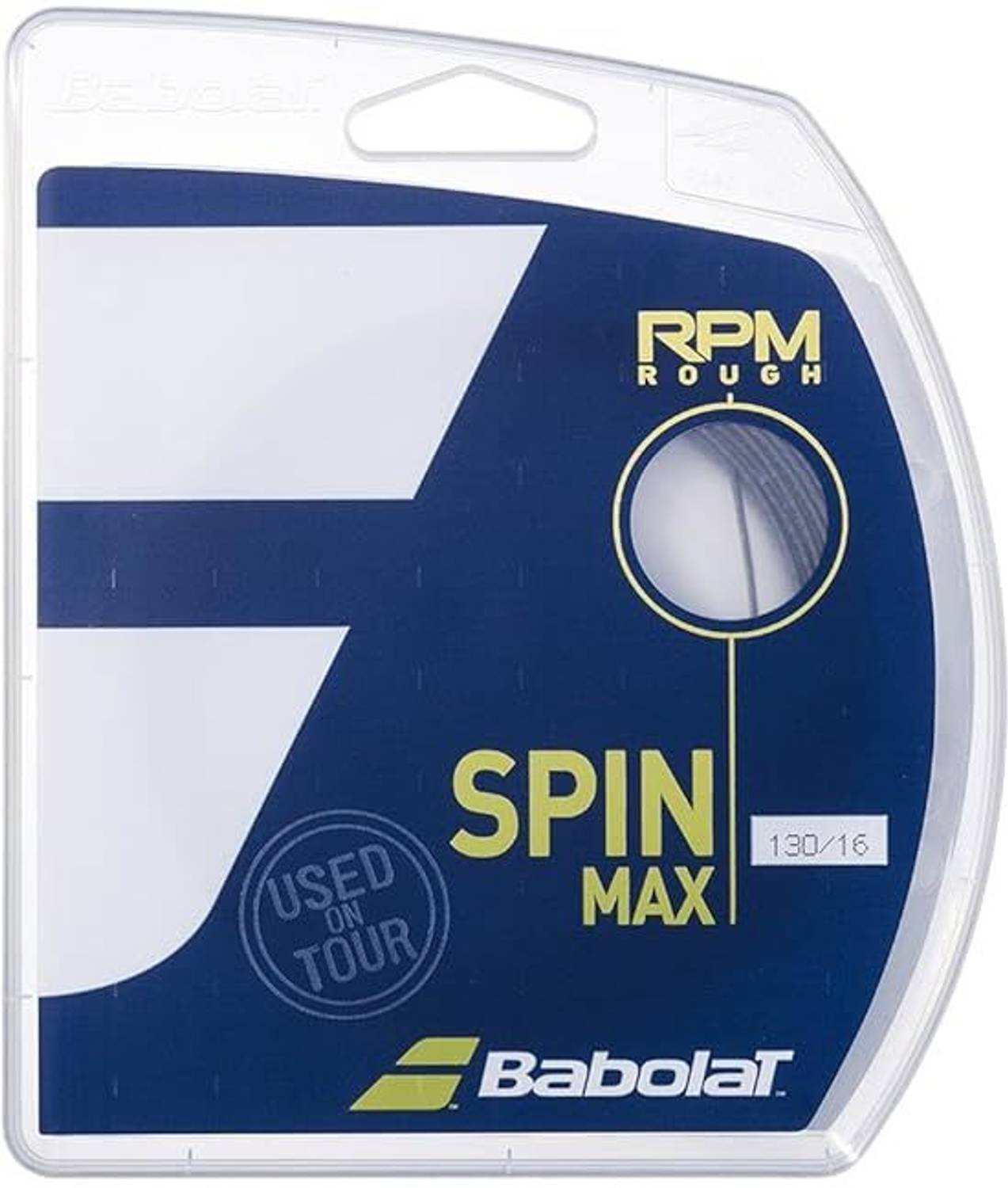 BABOLAT RPM Rough Spin Max Tennis String 16g, 17m, Black