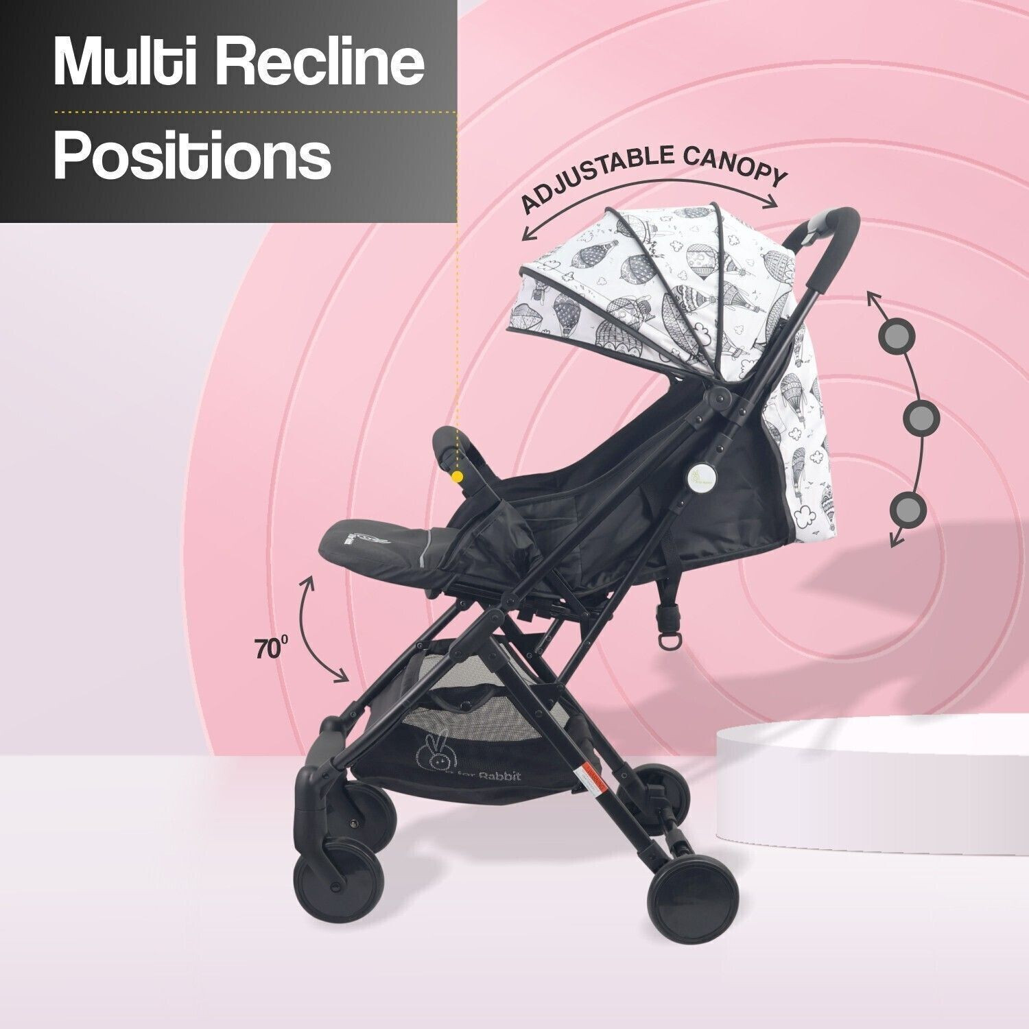Image of R for Rabbit Pocket Baby Stroller Lite Portable Pre Installed Baby Stroller & Pram Stroller