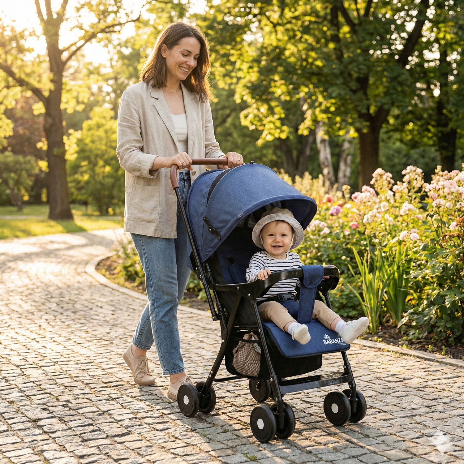 Image of Babanza Baby Stroller Pram