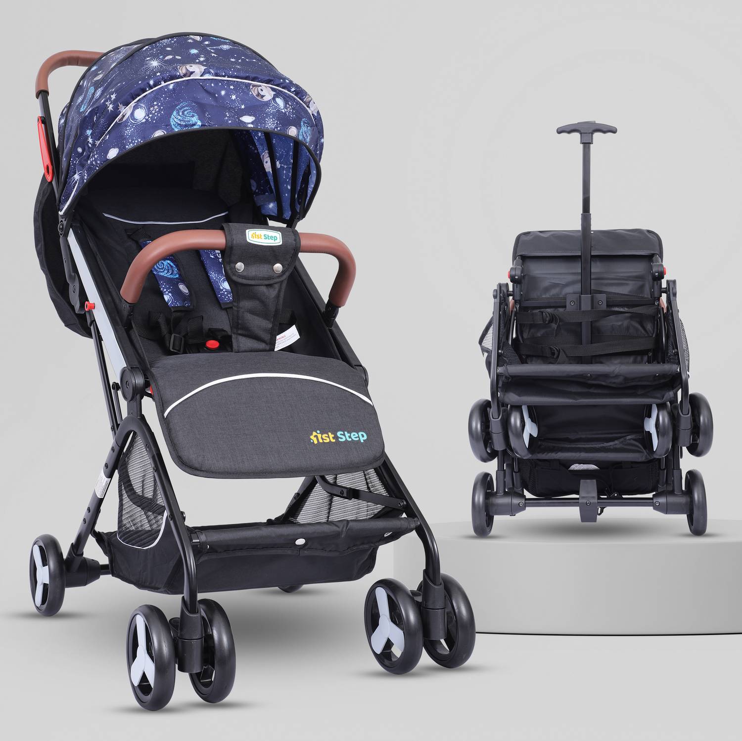 1st Step Aura Stroller With Portable Travel Friendly Trolley And Compact Fold Stroller