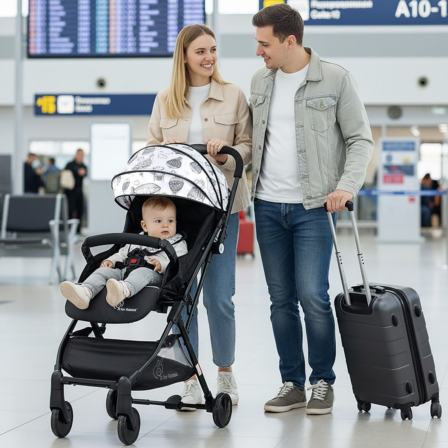 Image of R for Rabbit Pocket Baby Stroller Lite Portable Pre Installed Baby Stroller & Pram Stroller