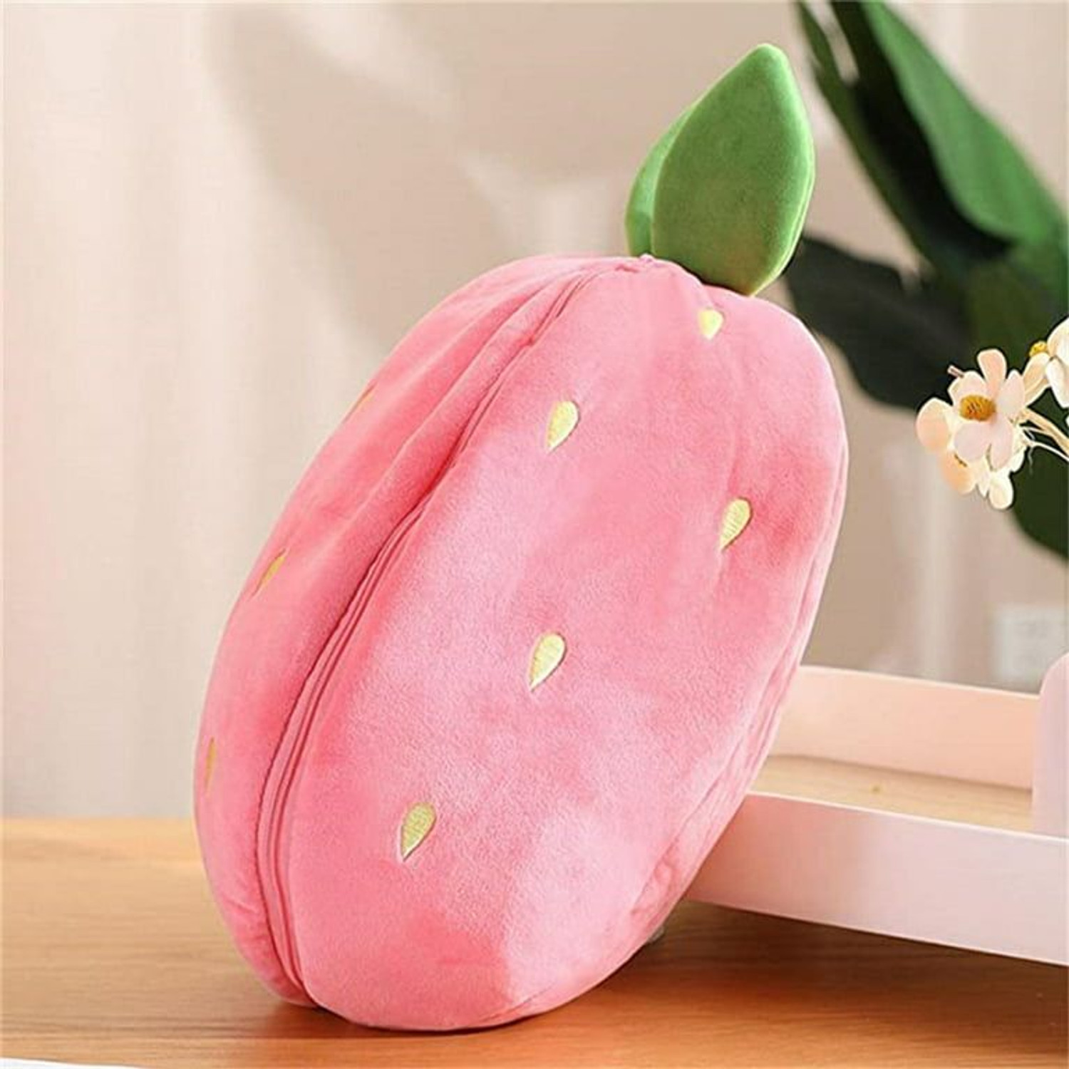 Image of Bitsu Bobsu Trending Reversible Rabbit - Strawberry Bunny Soft Toy ( Plushie Rabbit ) - 32 cm