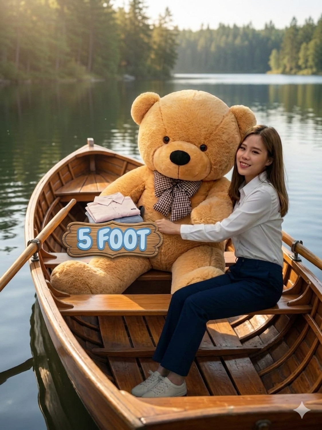 Image of Krishna Creation 5 feet brown teddy bear soft - 60 inch