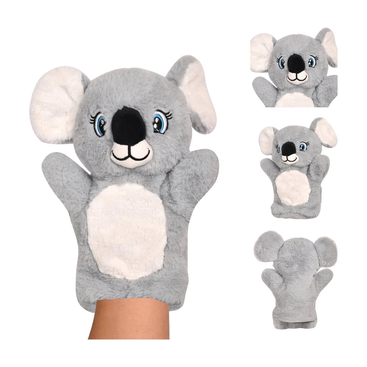 Besties Koala Hand Puppet Soft Toy Grey Height - 25 cm