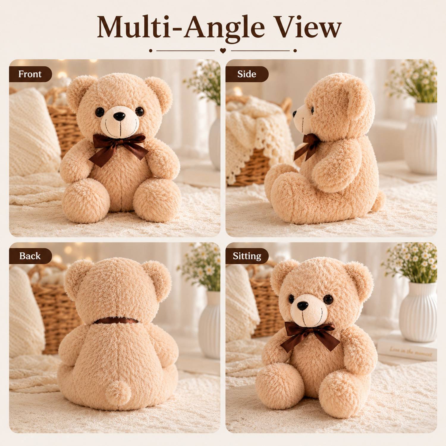 Toyora Cute Teddy Bear 28 cm - Image 4