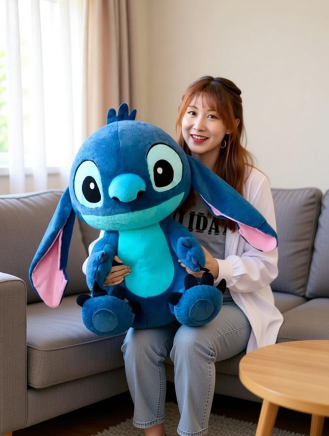Image of tinytotem Blue Alien Plush Toy 50 cm | Ultra-Soft Premium Soft Toy for Kids | Big Huggable - 50 cm