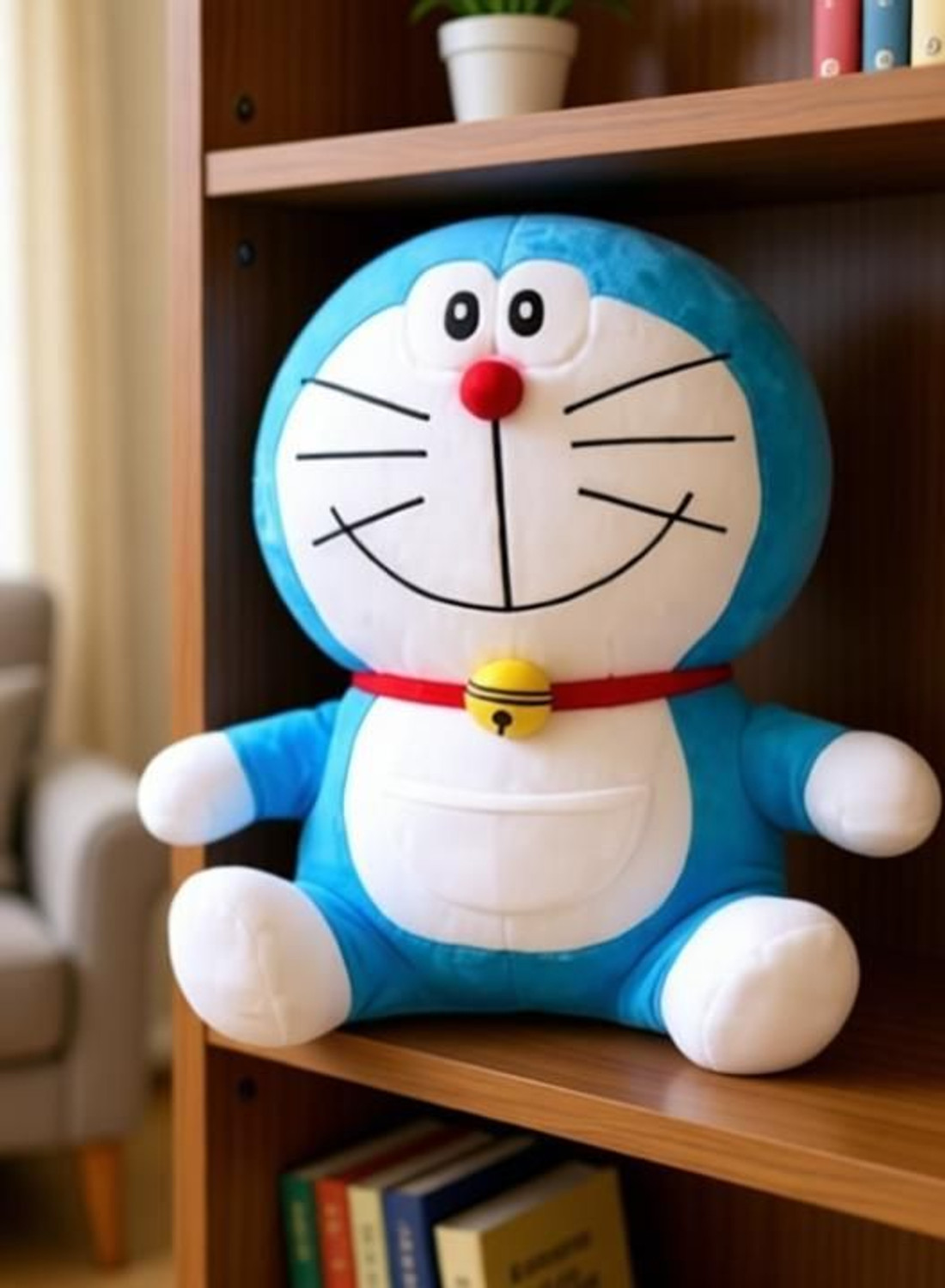 Image of AVS Stuffed and Spongy Doraemon Soft toy - 45 cm