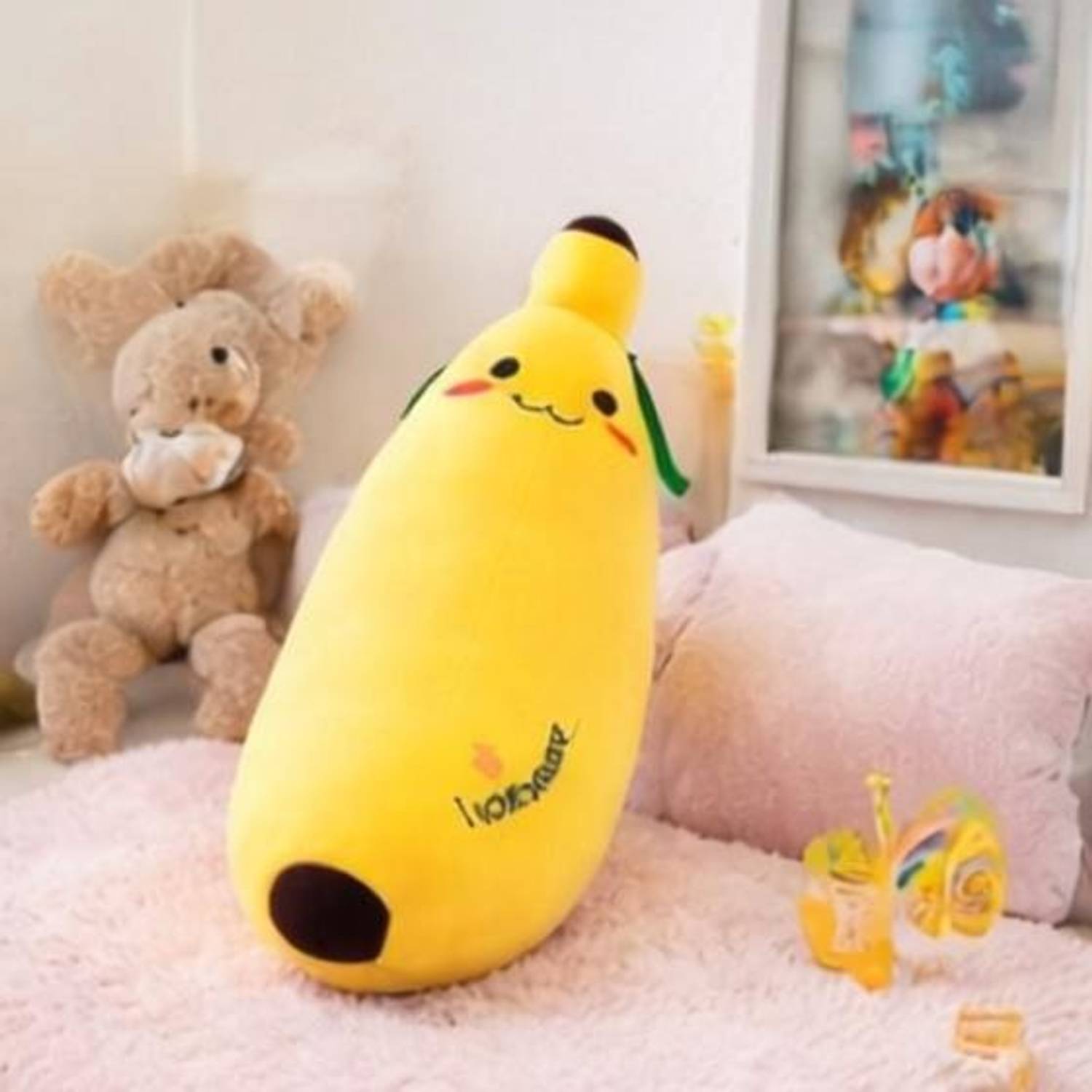 BlingNBeats Premium Quality Soft Banana Stuffed Toy - 40 cm