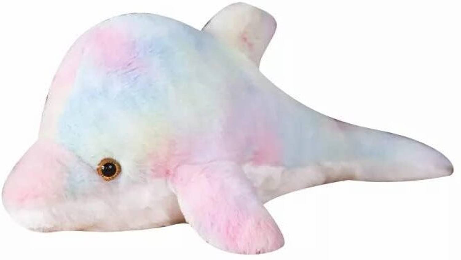 AVS Dolphin Rainbow Pillow Soft Toy for Kids - 35cm(Multicolor)  - 35 cm