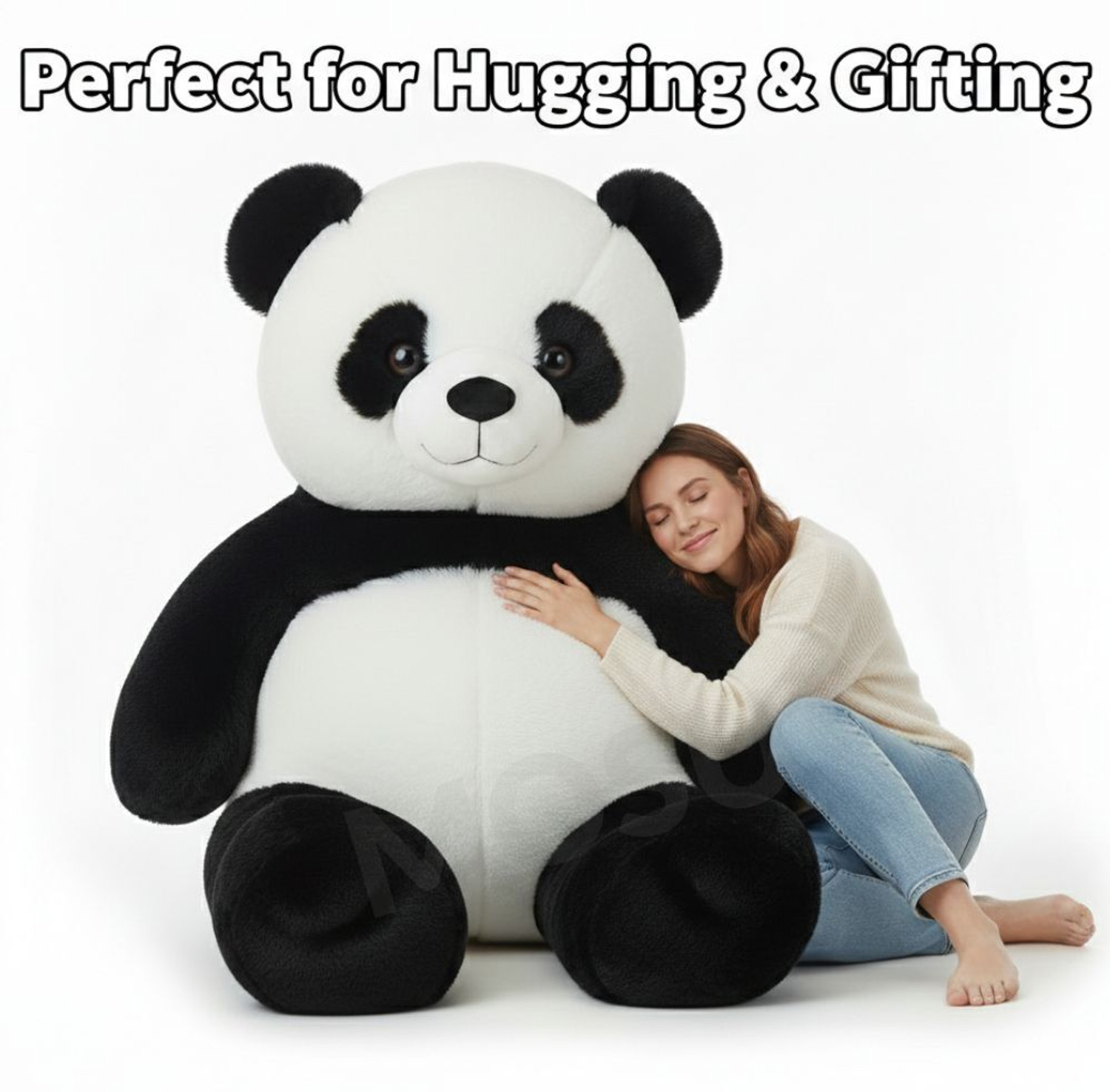 Image of MOSU 7 Feet Giant Panda Plush Teddy Bear - 210 cm