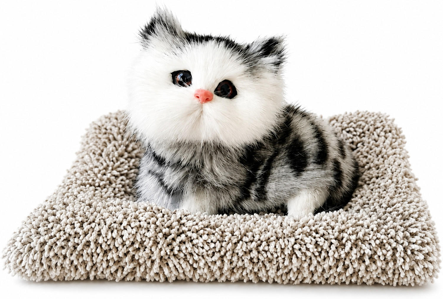 Image of TTW Sleeping Cat Stuffed Animal Toys with Sound for Kids - 60 mm