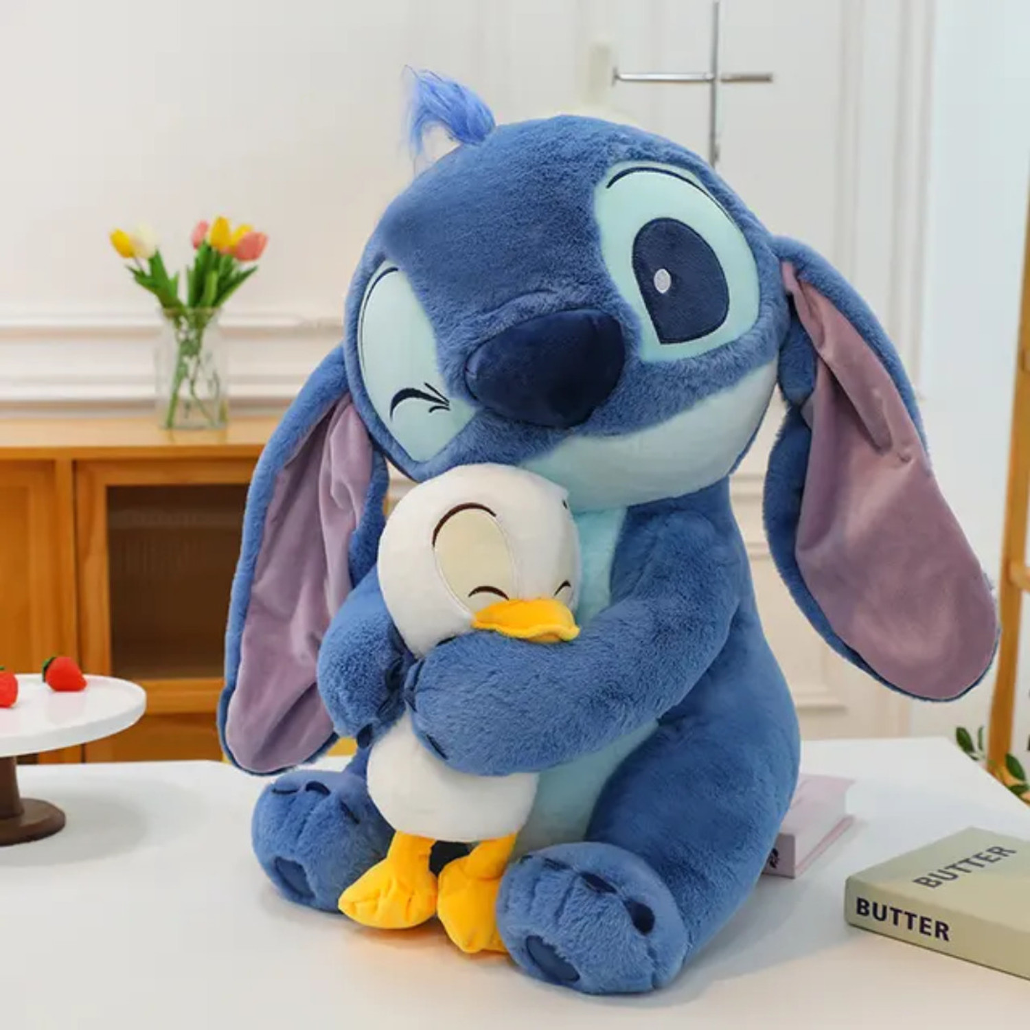 Image of plush joy Disney Stitch Soft Stuffed Plush Animal Toy for Kids and Gift - 34 cm