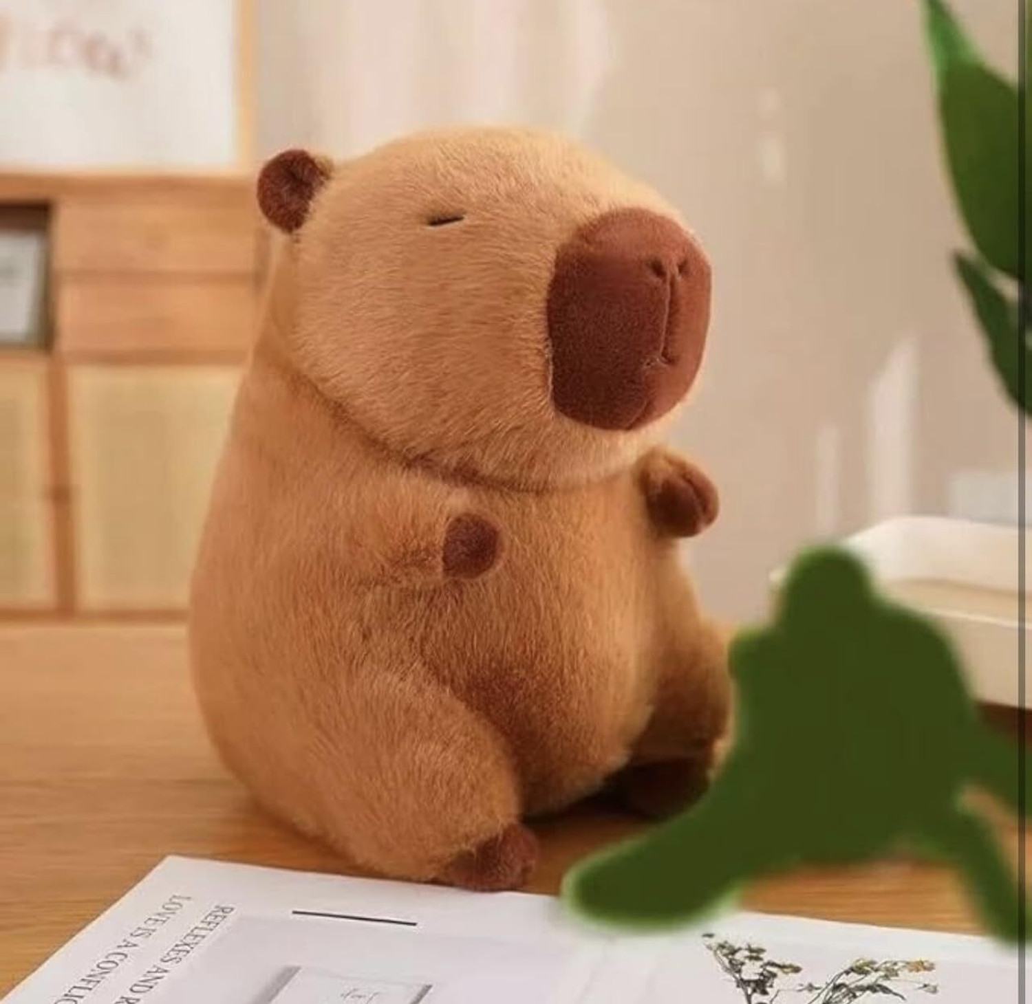 Image of Haven Hug Capybara Plush Toy 25 cm - Cute & Cuddly Stuffed Animal - - 25 cm (Brown)