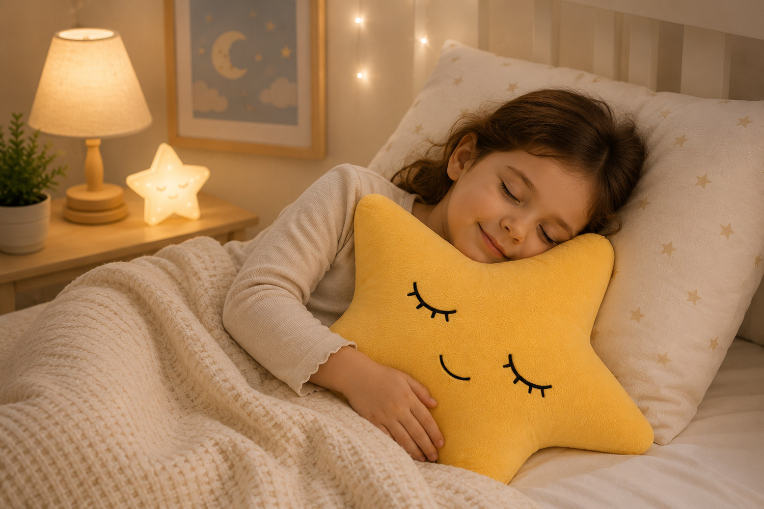 Image of WAKEVIBES Cushion Set, Soft Velvet Decorative Cushion for Kids Nursery Bedroom & Baby Room - 28 cm