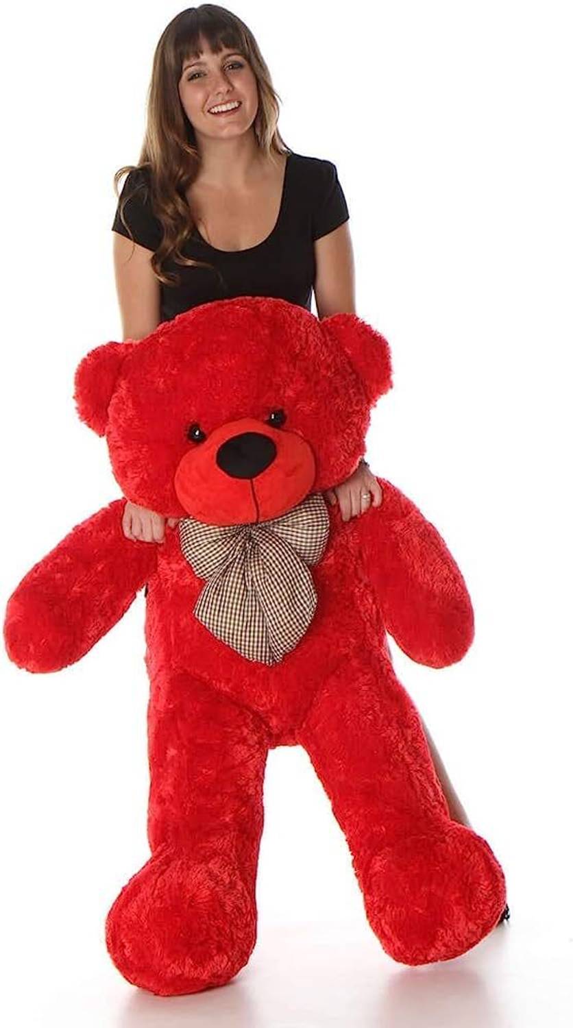 Abhinav toys 2 FEET SOFT RED TEDDY FOR KIDS - 50 cm