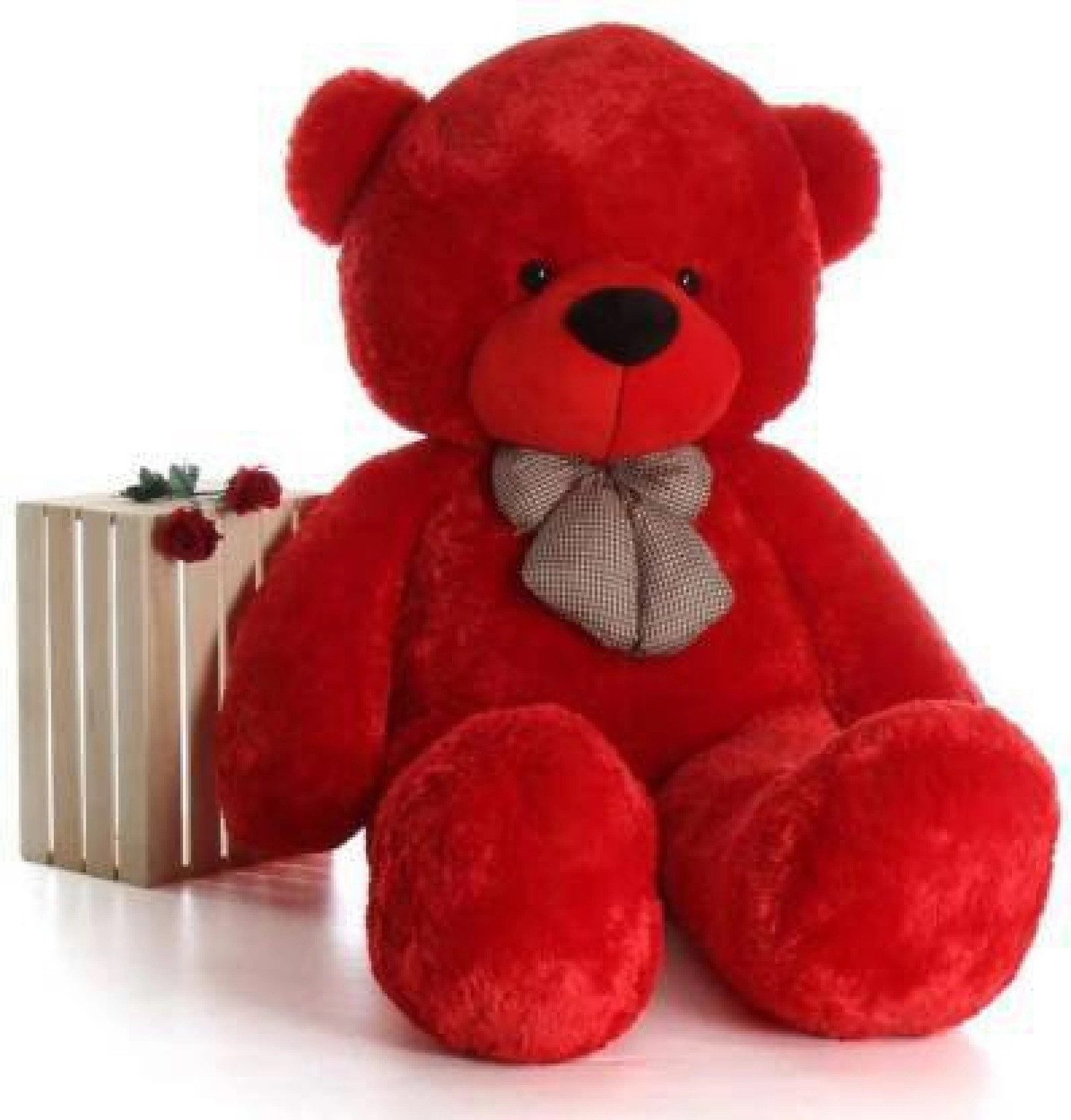 Image of Kiddie Castle Teddy Bear Red Colors Size 4 Feet - 48 inch
