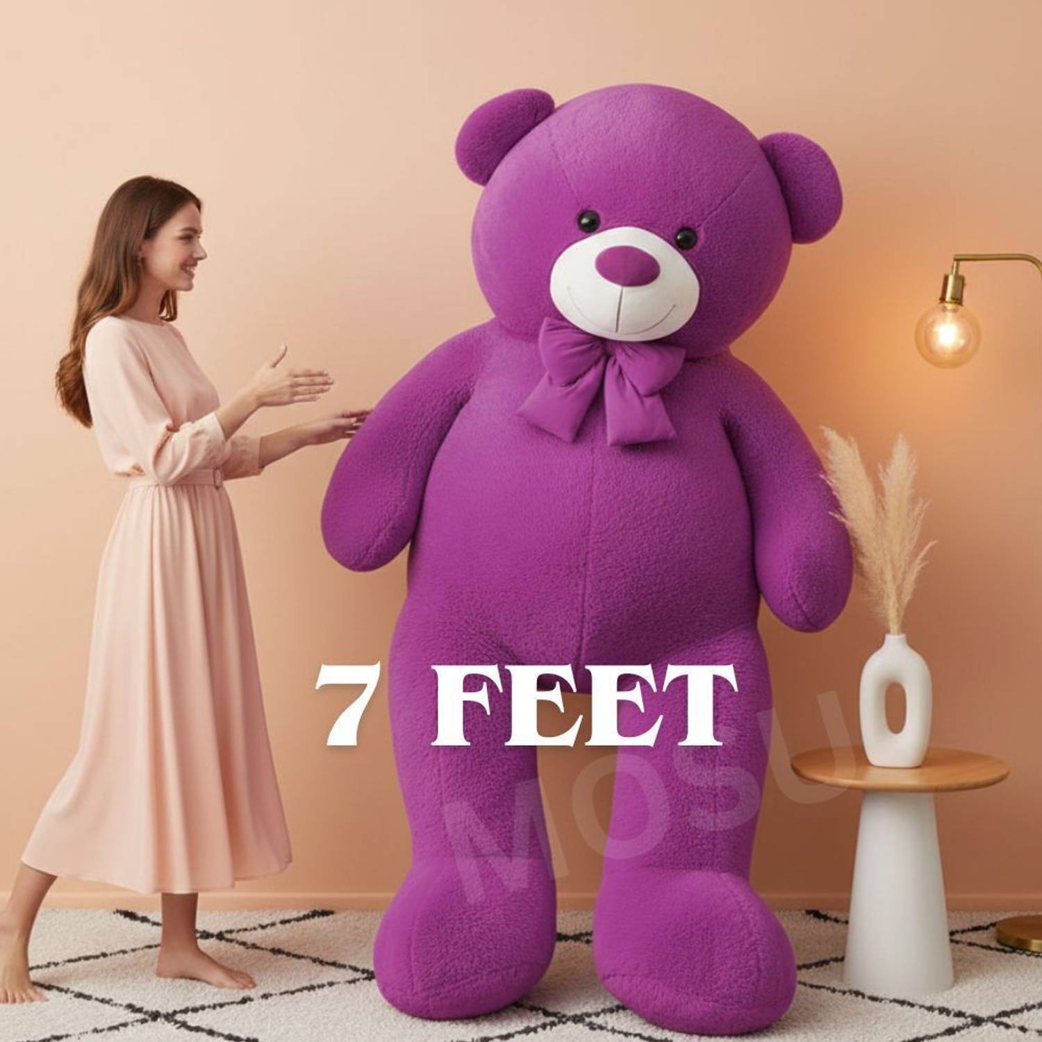 MOSU Lavender Love 7 Feet Teddy - Image 1