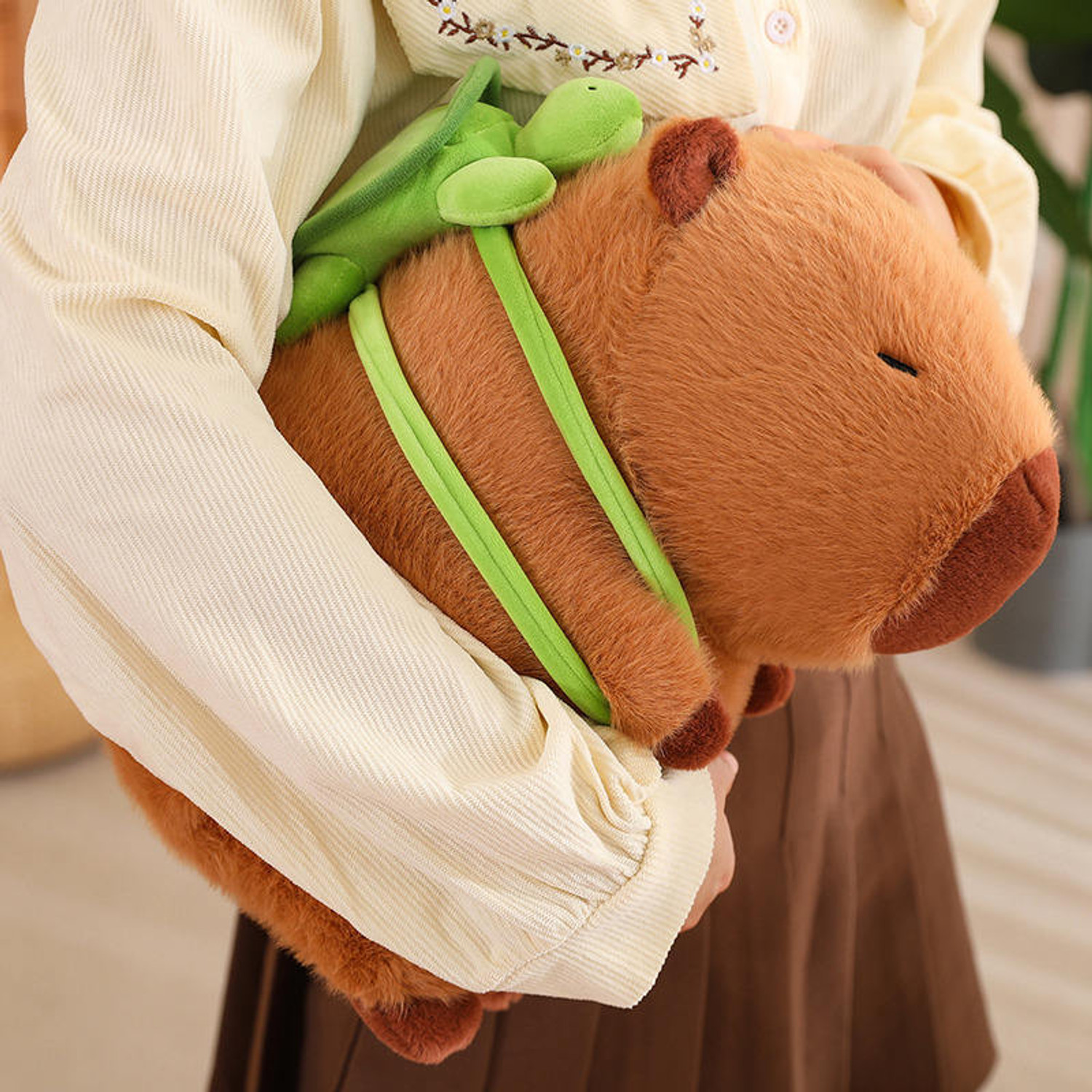 Image of TOYAURA Capybara 45 cm Soft Toy - Super Soft Plush Animal Stuffed Toy for Kids & Adults - 45 cm (Brown)