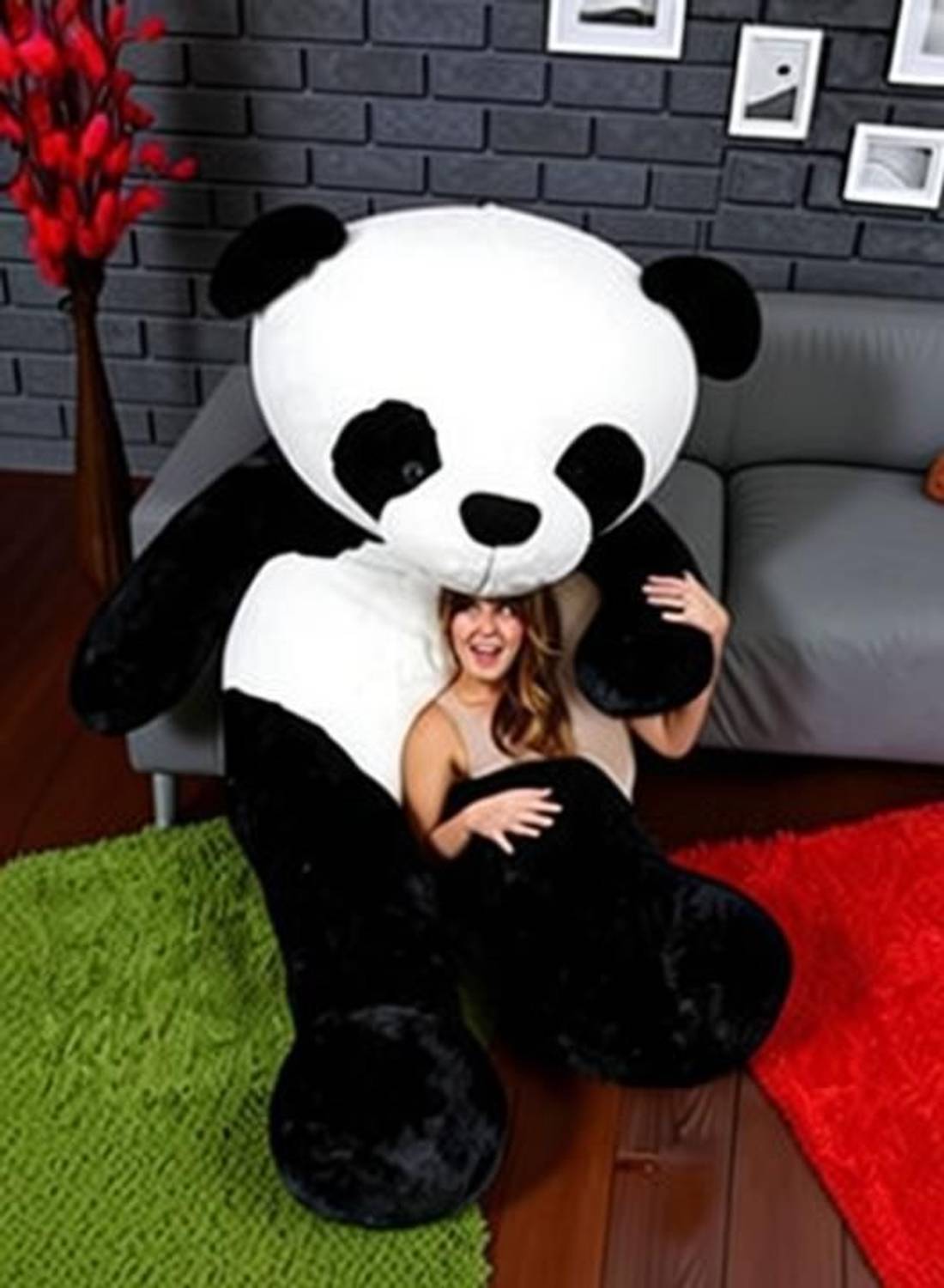 CRAZY DIPS Black & White Panda Teddy Bear - 91 cm - Image 3