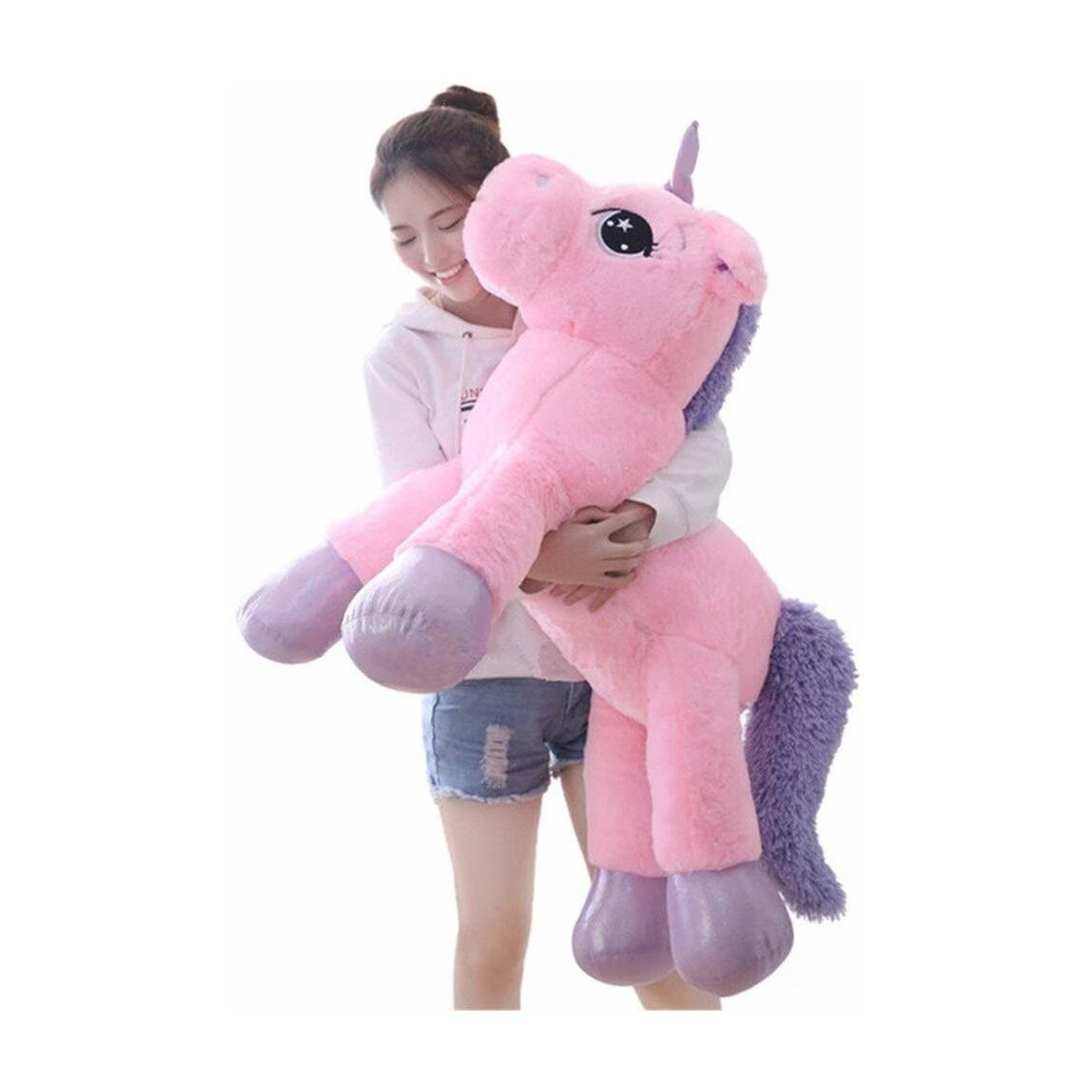 Image of eston Big Size Funny Unicorn Stuffed Animal Plush Toy Made in India - 100 cm (Pink)