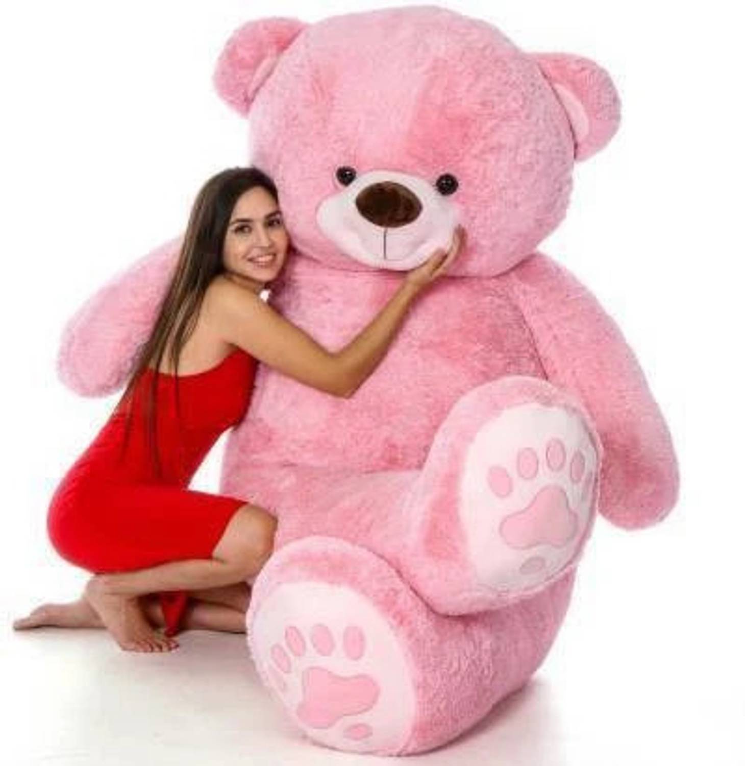 Lovehug 5 feet pink teddy bear (152 cm)