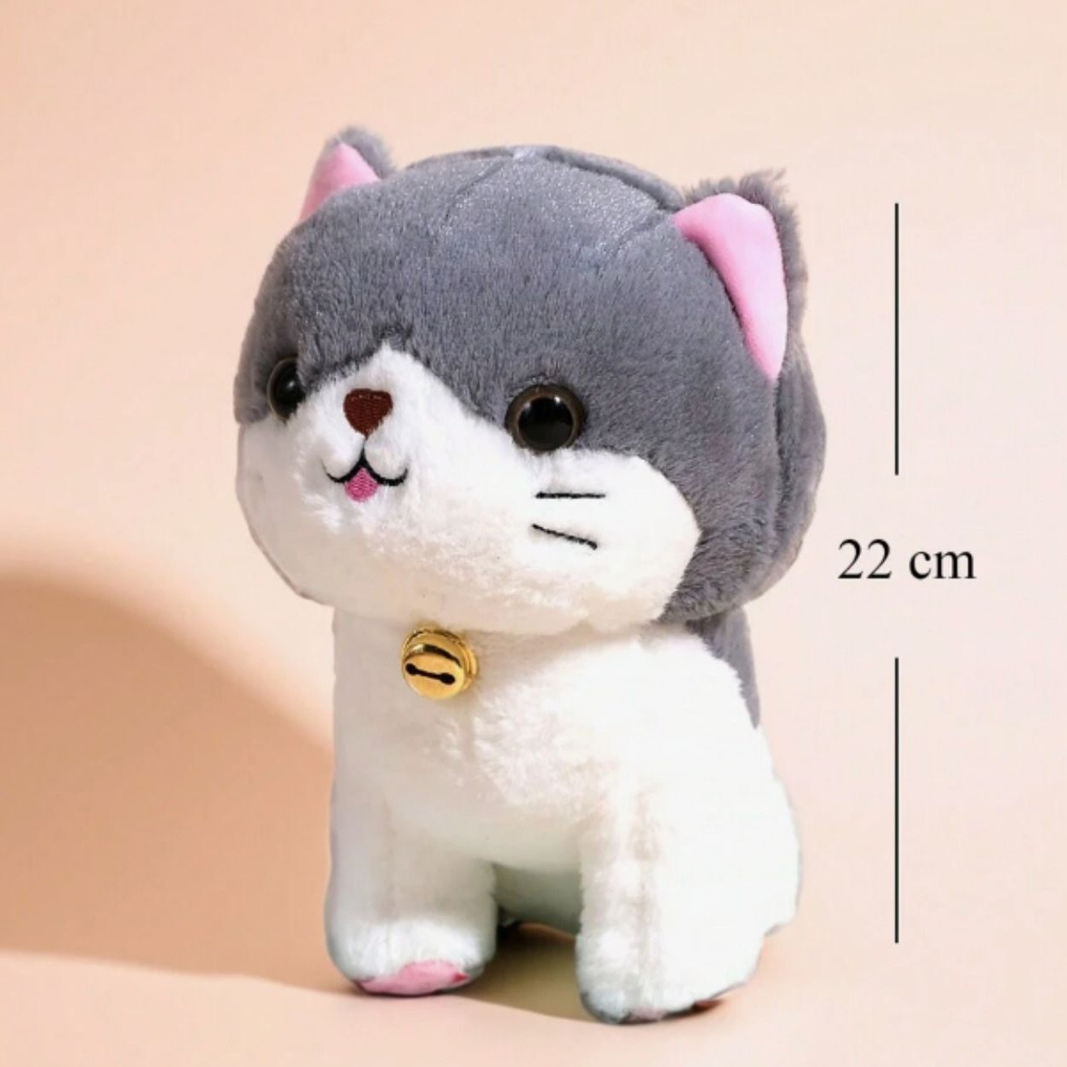 Image of Liquortees Cute Stuffed Cat animal soft toys for girls soft doll - 20 cm
