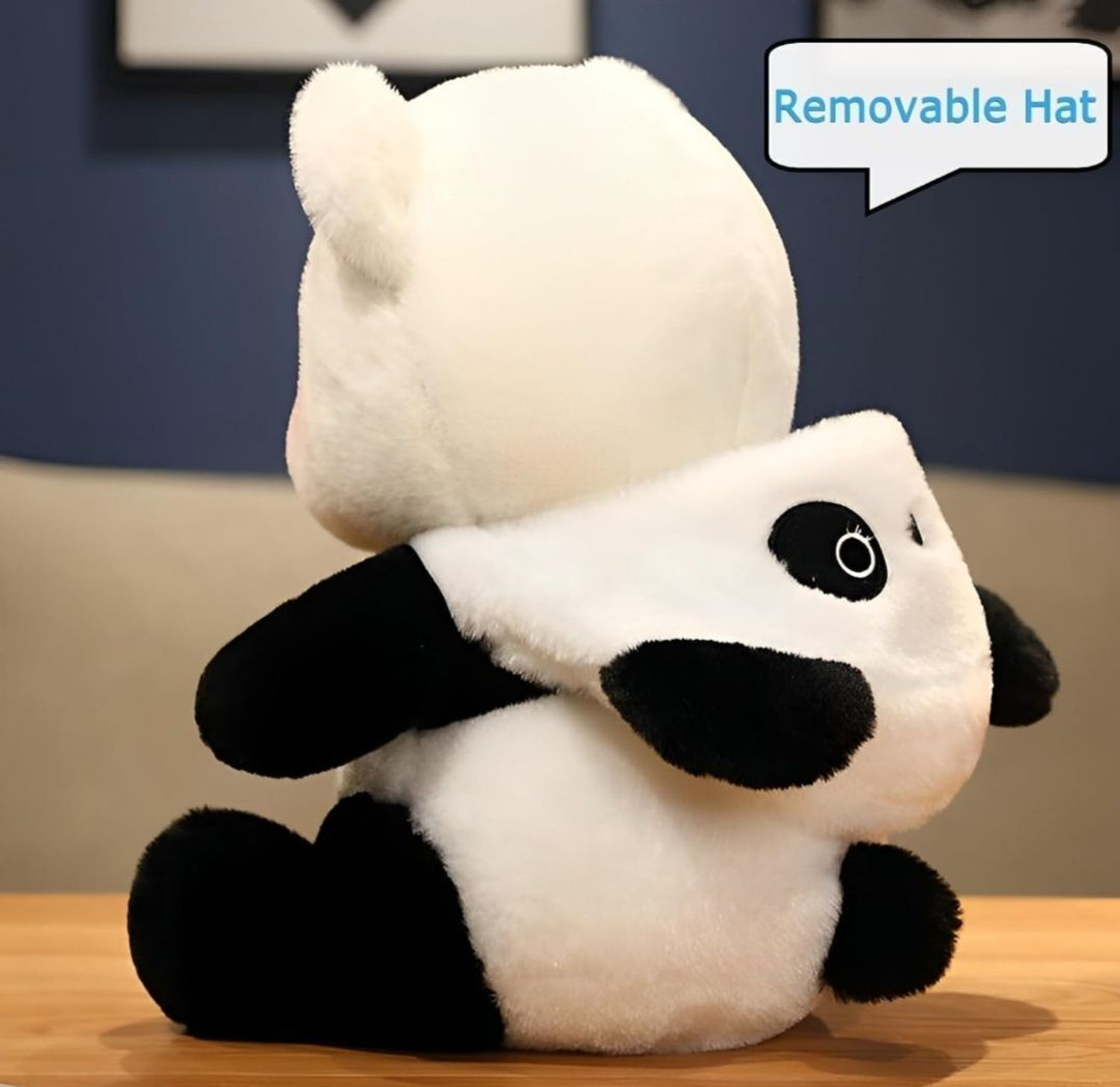 Image of ValoraStore Hoodie Panda Soft Toy | Ultra Soft Plush Teddy Bear for Kids, babies & Gifting - 40 cm