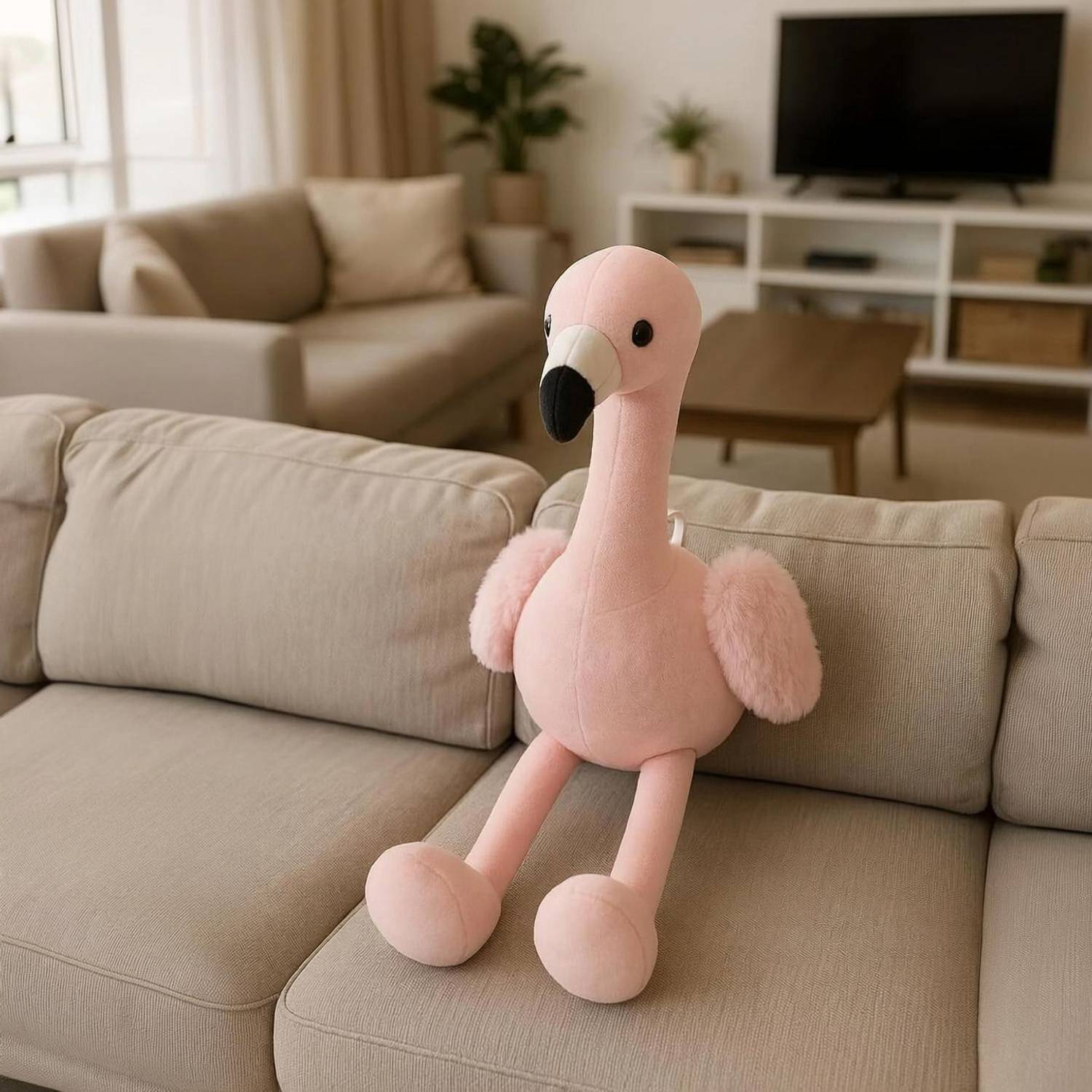 Adey Gifting Flamingo Duck Plush Unique and Soft Plush Toy for Kids and Bird Lovers - 45 cm