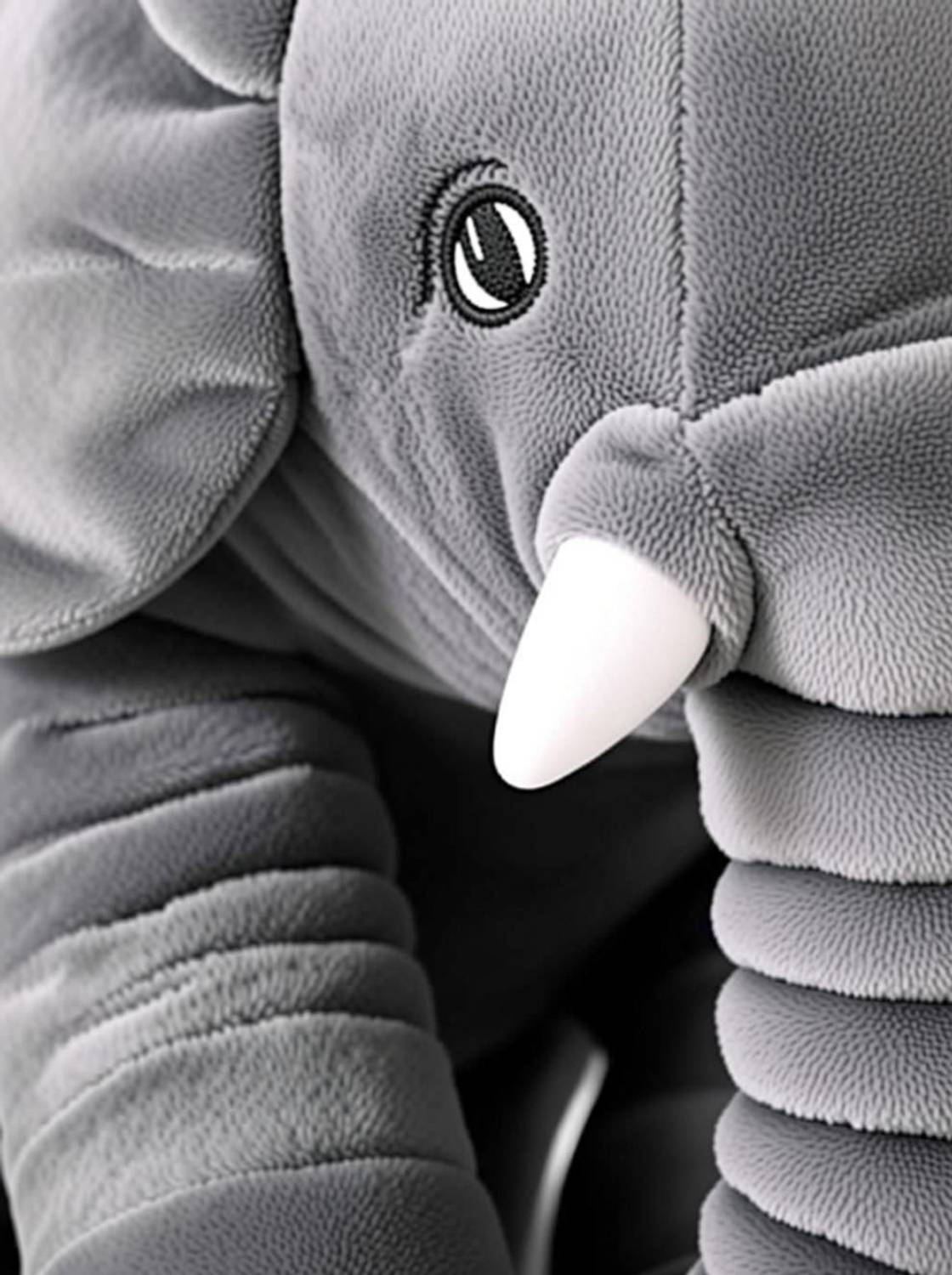 DearJoy Baby Elephant Pillow (Grey) - 45 cm - Image 4