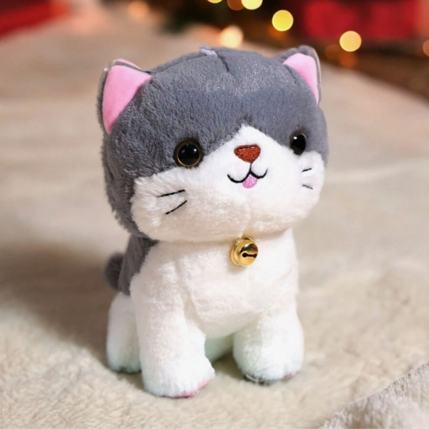 Image of Liquortees Cute Stuffed Cat animal soft toys for girls soft doll - 20 cm