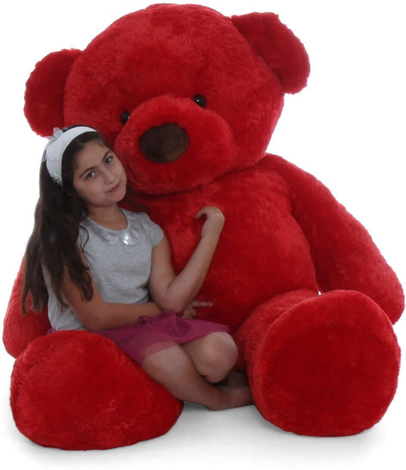 Image of JST SOFT TOYS 3 Feet Soft Teddy Bear Huggable /Loveable /Valentine For Someone Red - 90 cm
