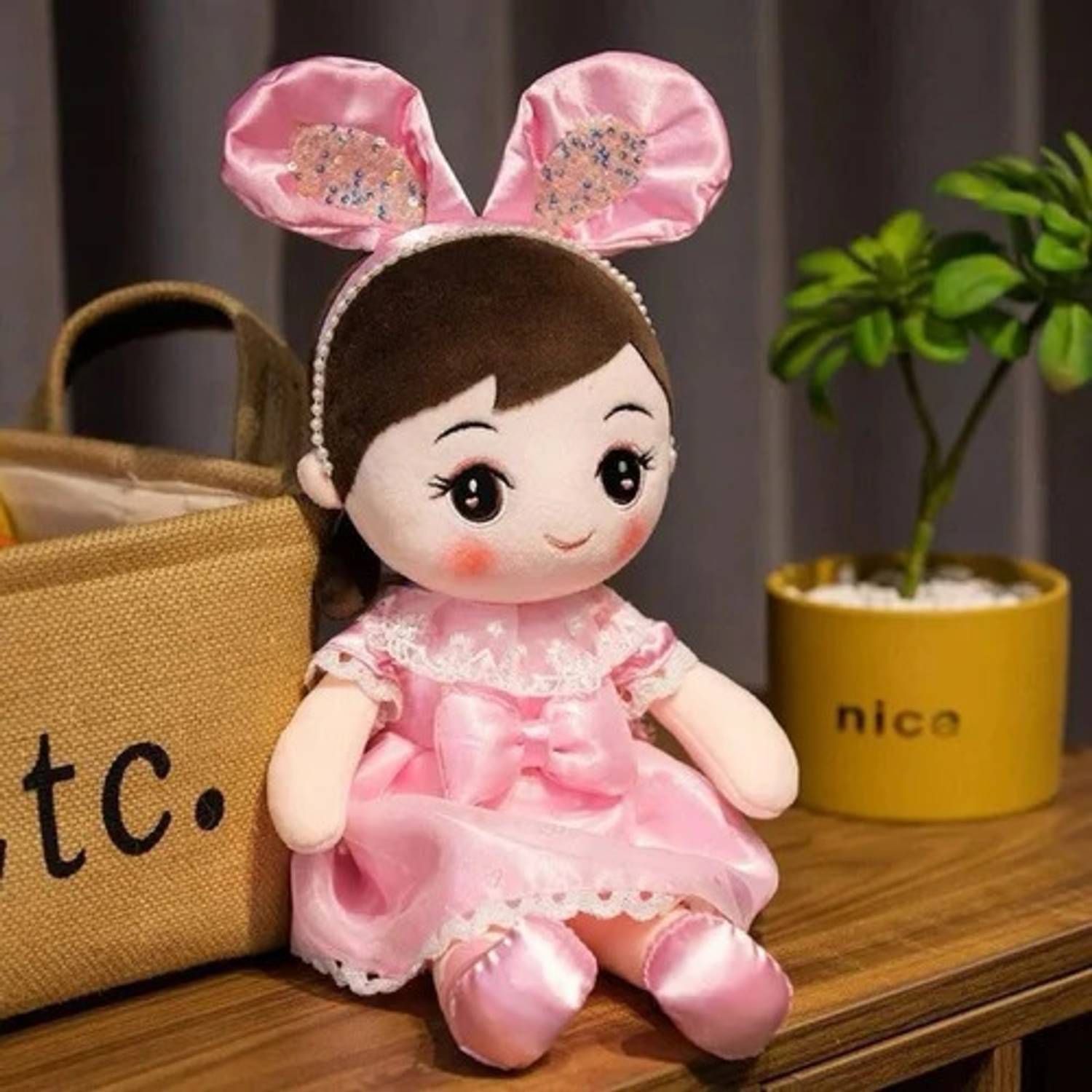 ぬいぐるみ TEDDY GARL Teddy Daddy Beautiful Gliter Ear Doll Soft Toy - 45 cm - Beautiful